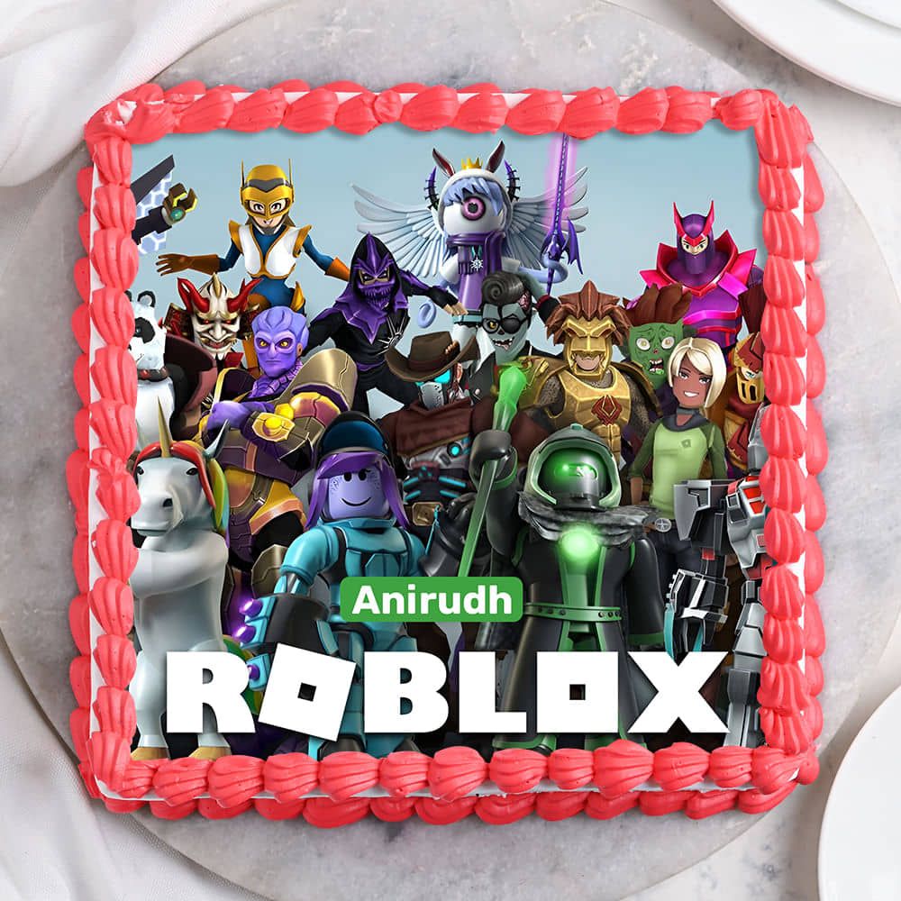 1000x1000 Roblox Cakes. Order Roblox Theme Birthday Cake for Boys