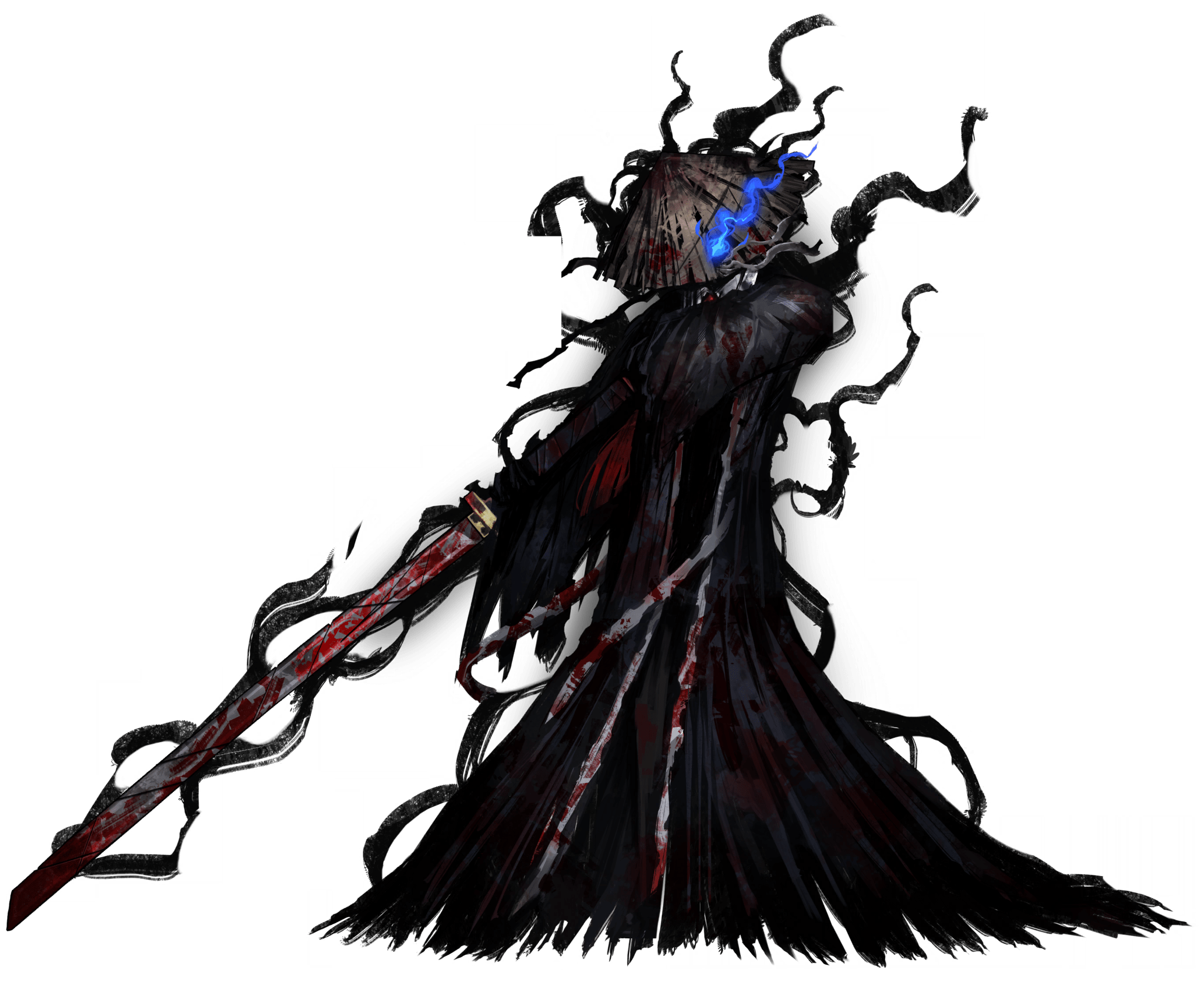 2048x1671 Distorted bamboo hatted kim from Limbus company is just absolute peak sword master design