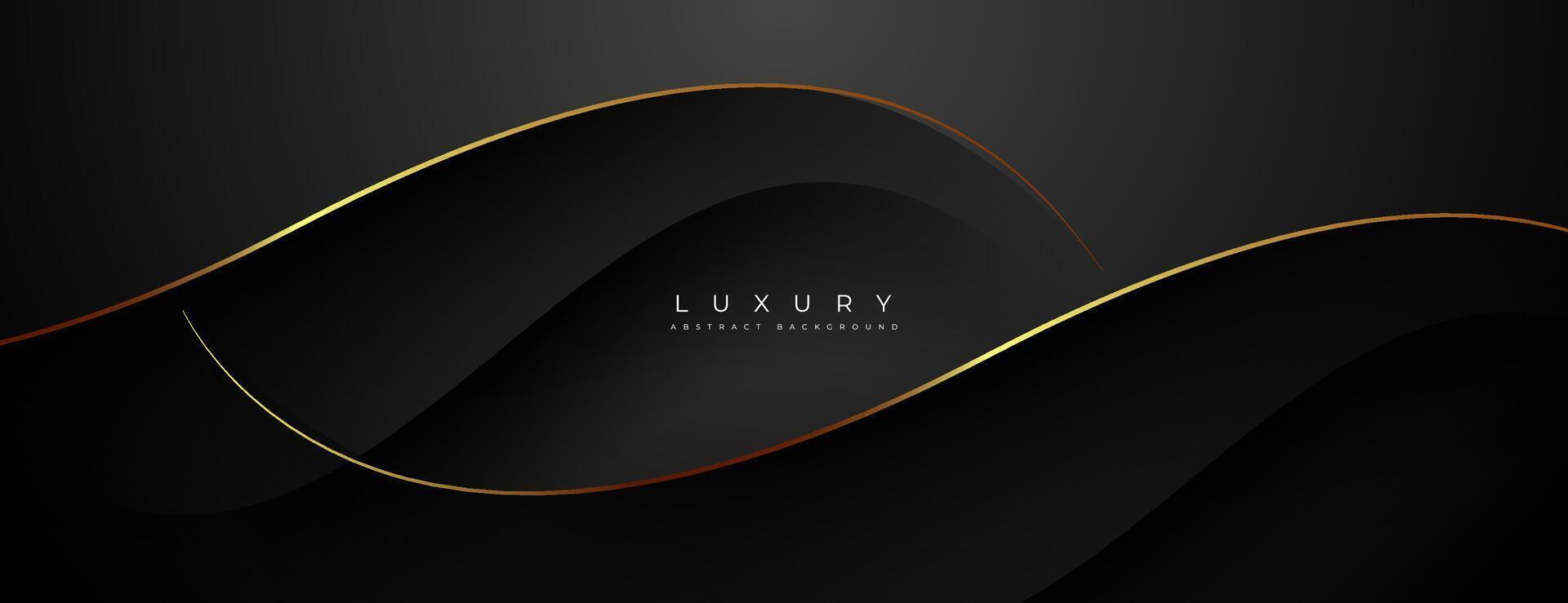 1920x739 black and gold abstract background with overlapping lines texture