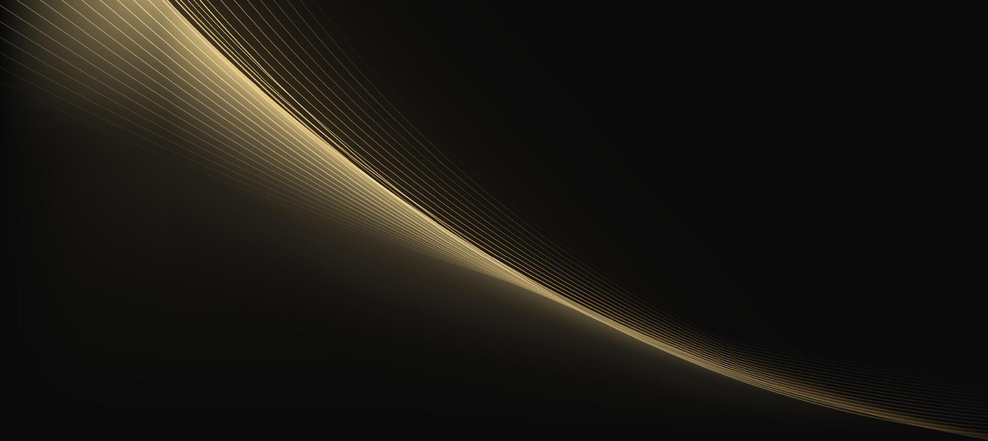 1920x857 Minimalist gold curve luxury on brown dark gradient background. abstract elegant background branding presentation