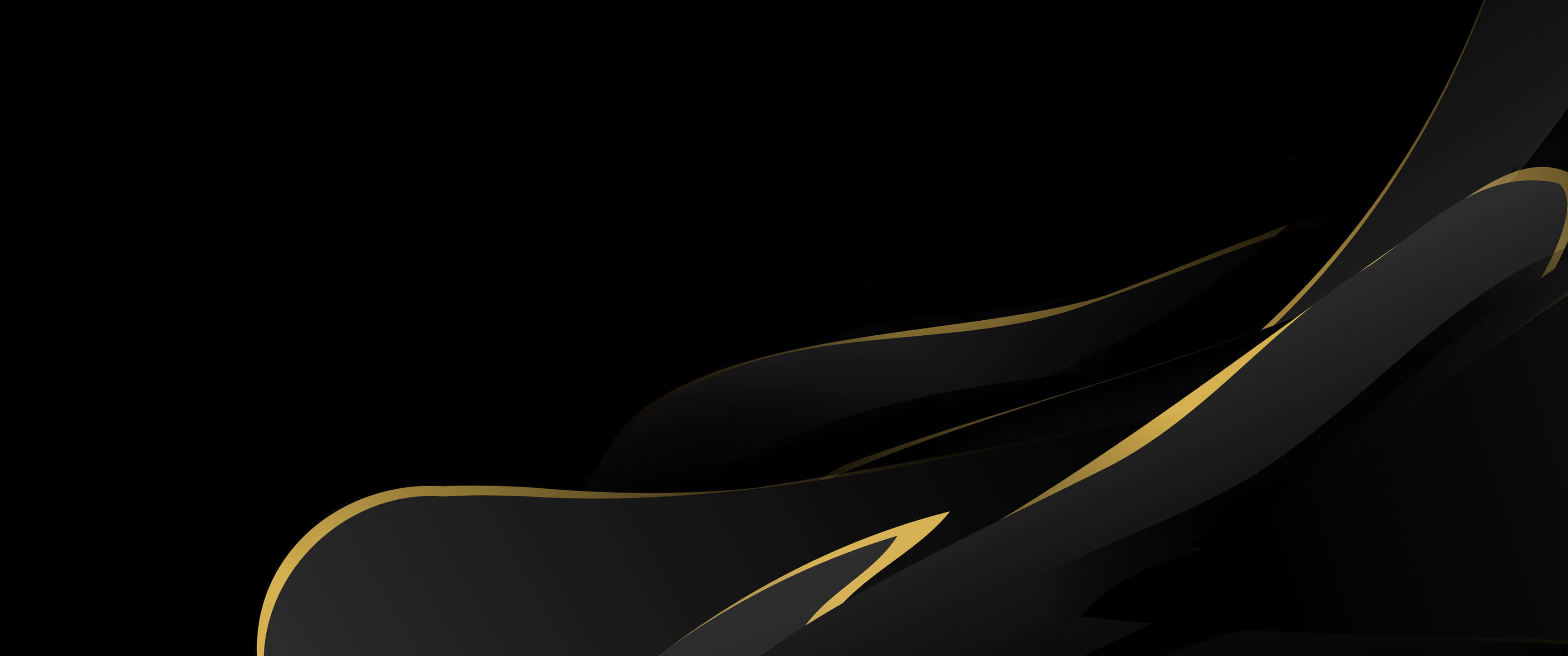 3440x1440 Download Black Gold Design Background