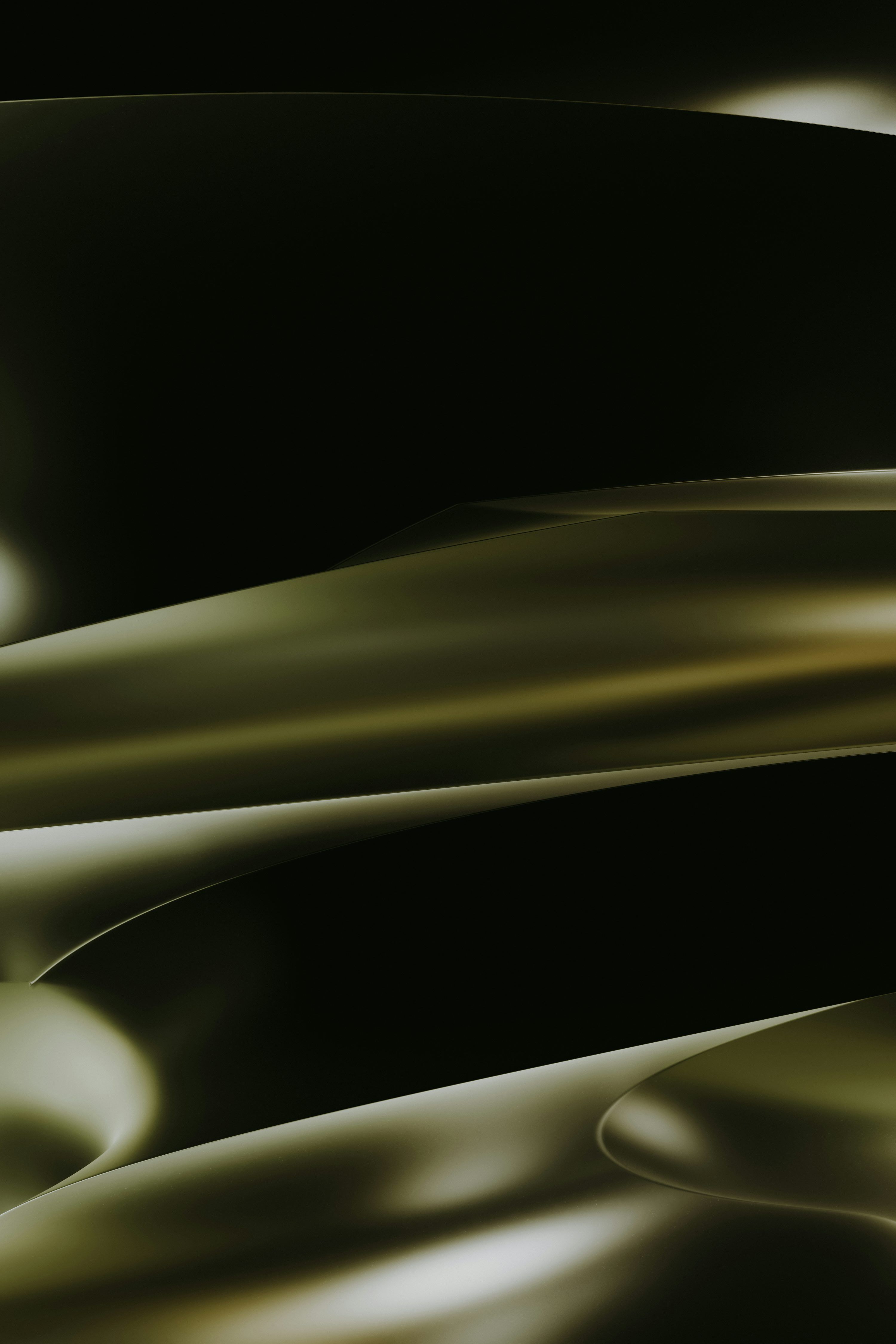 3000x4500 A black and gold abstract background with wavy lines