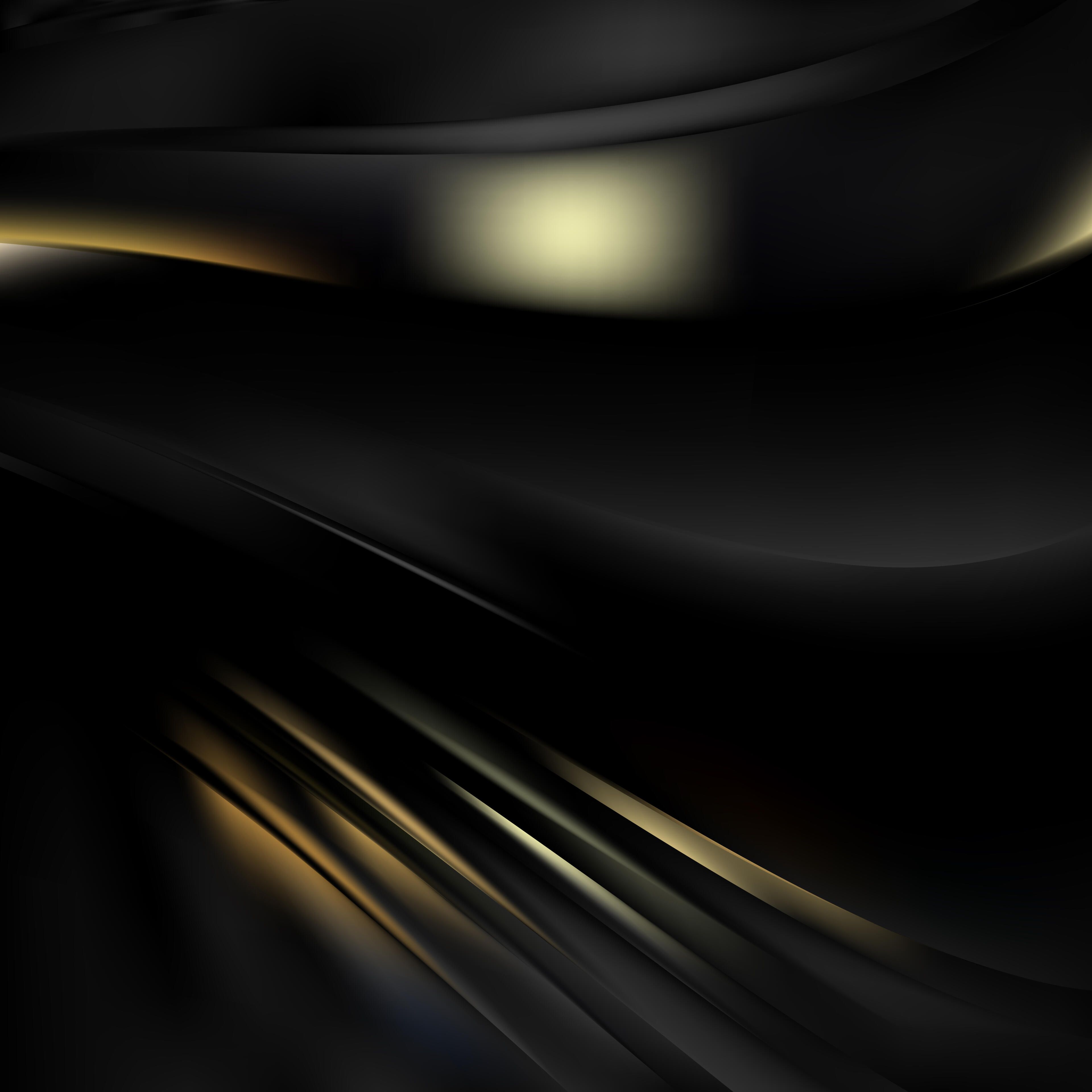 3840x3840 Black and Gold Abstract Background Vector Download