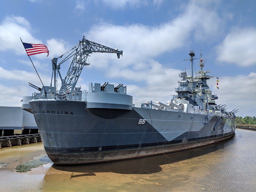 1024x768 USS North Carolina. USA North Carolina Wilmington USS BB
