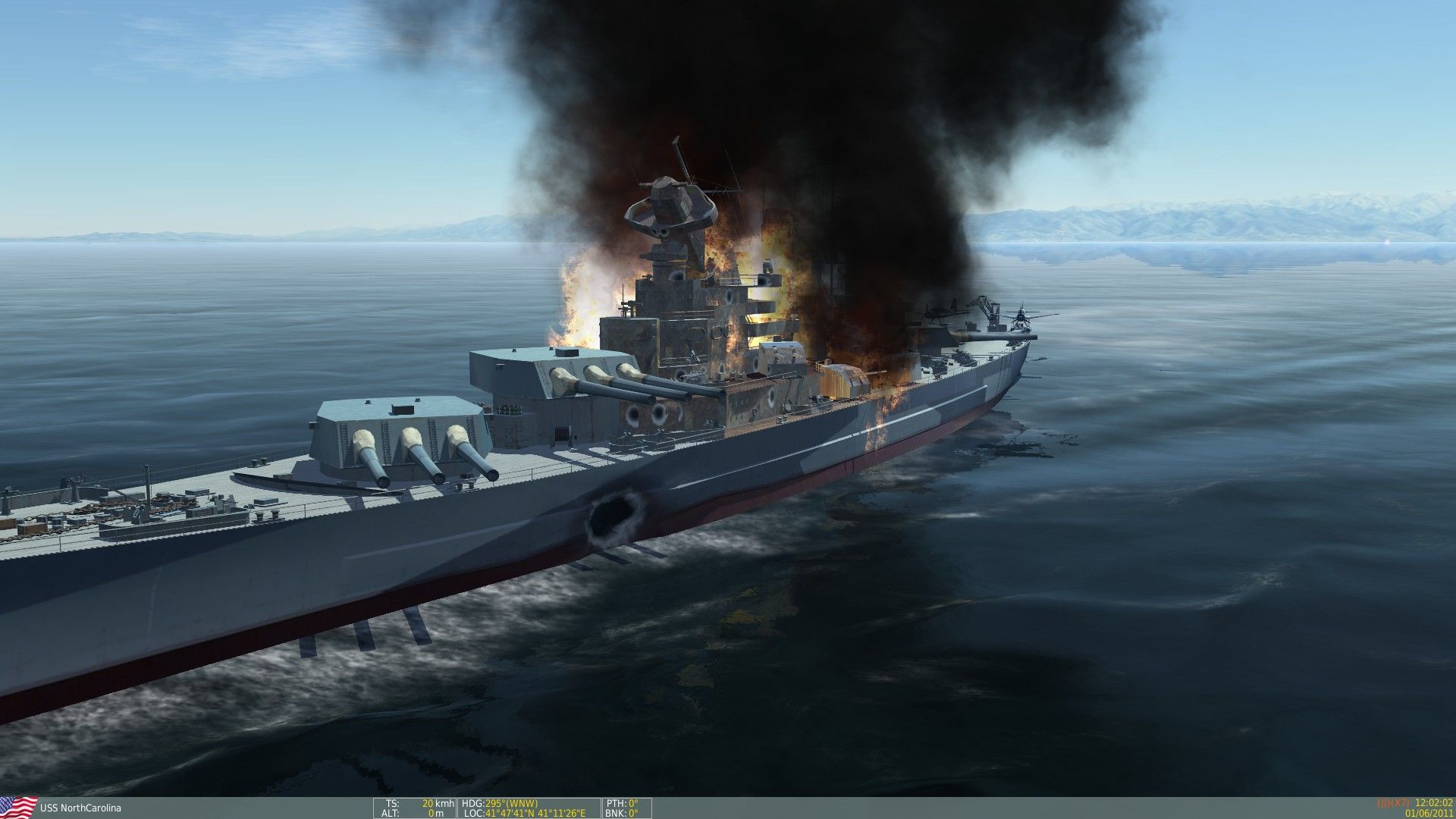 1920x1080 North Carolina Battleship