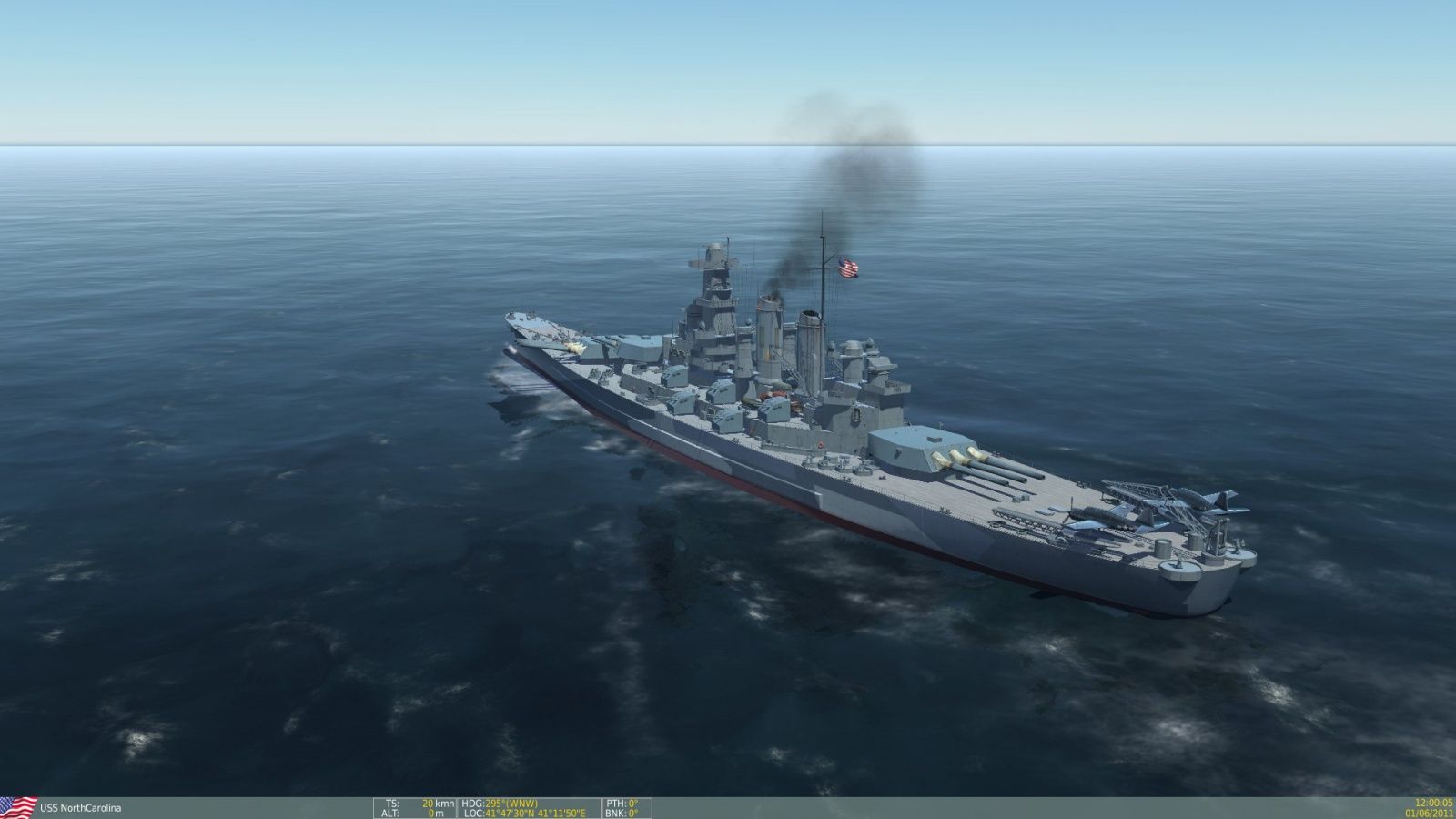 1600x900 North Carolina Battleship