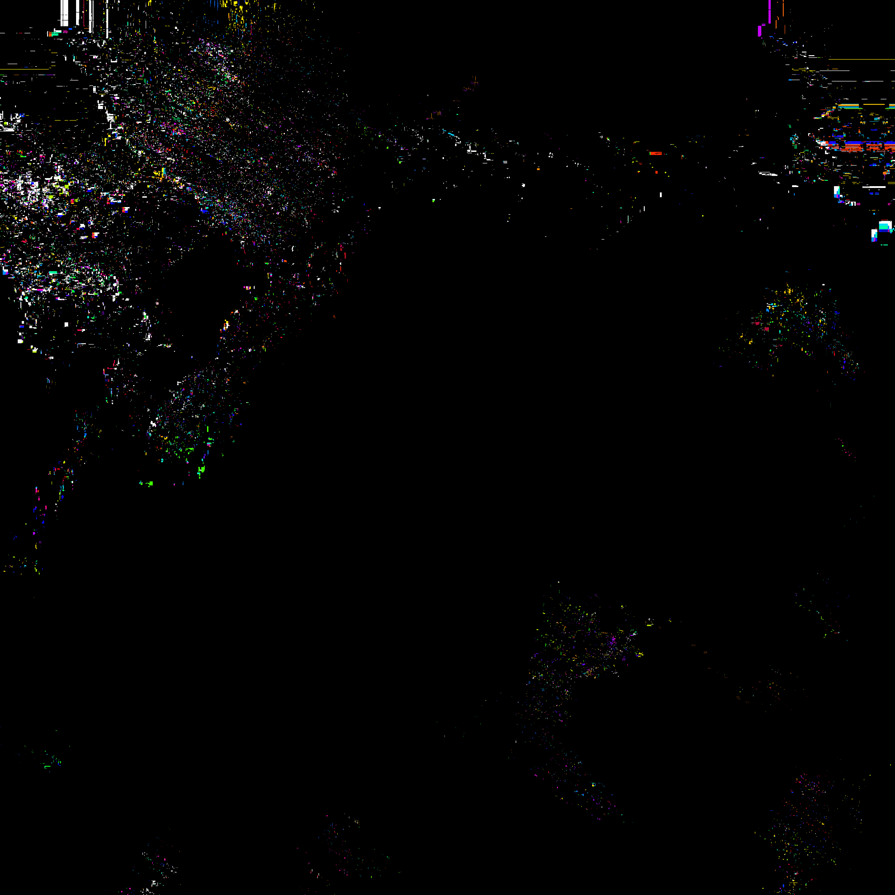3000x3000 Download wallpaper 3000x3000 glitch, noise, interference, digital, distortion, dark HD background