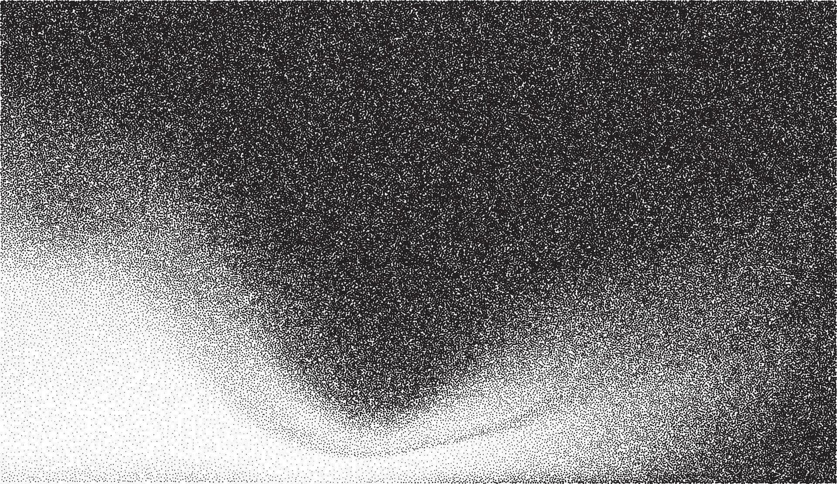 1692x980 Noise gradient grain background with abstract black and white effect. Paint brush dots and shapes on grainy sand paper. Wavy spray grunge with dark space splatter fluid