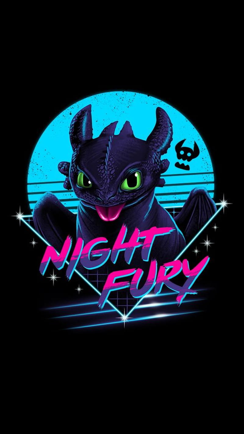 800x1422 Night Fury, nightfury, toothless, drawing, dreamworks, dragon, black, httyd, HD phone wallpaper