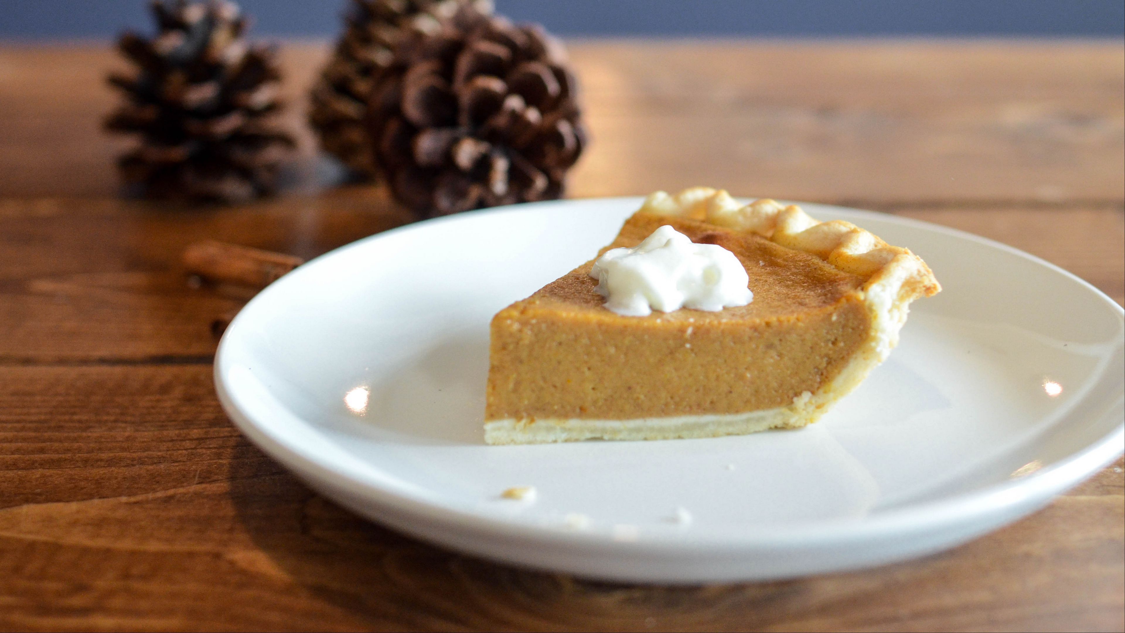 3840x2160 Download wallpaper 3840x2160 pumpkin cheesecake, cheesecake, dessert, topping 4k uhd 16:9 HD background