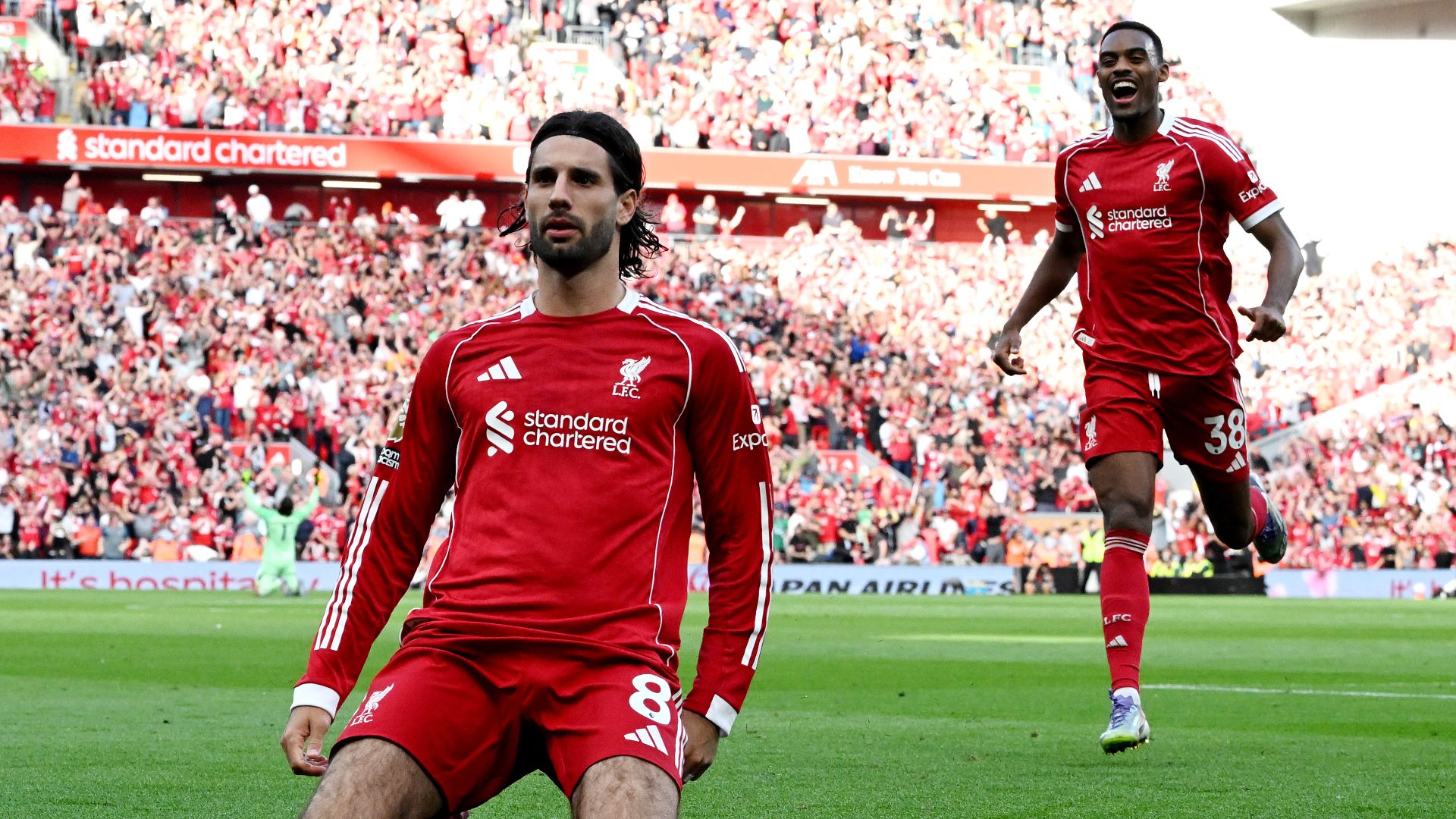 1920x1080 Szoboszlai's Spectacular Free Kick Edges Liverpool Past Arsenal