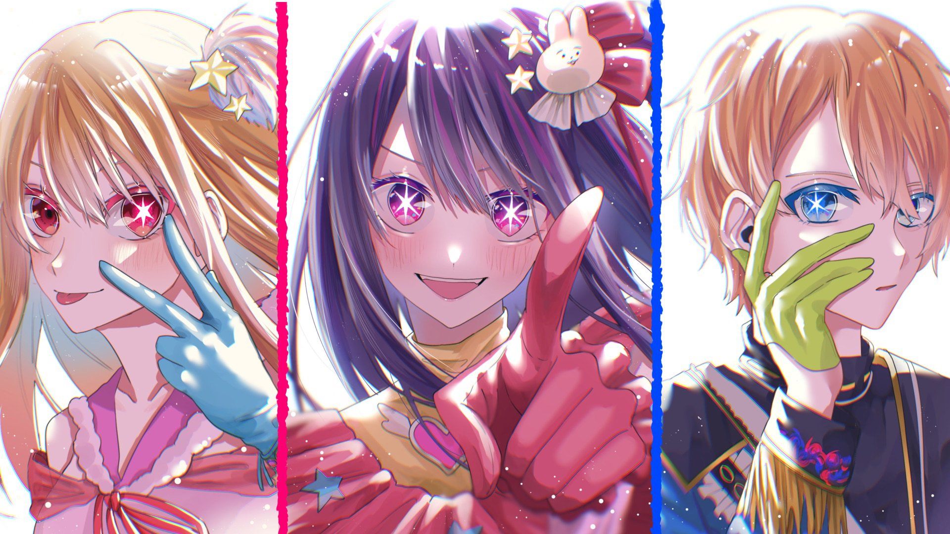 1920x1080 Oshi no Ko HD Wallpaper: Aquamarine, Ai & Ruby Hoshino