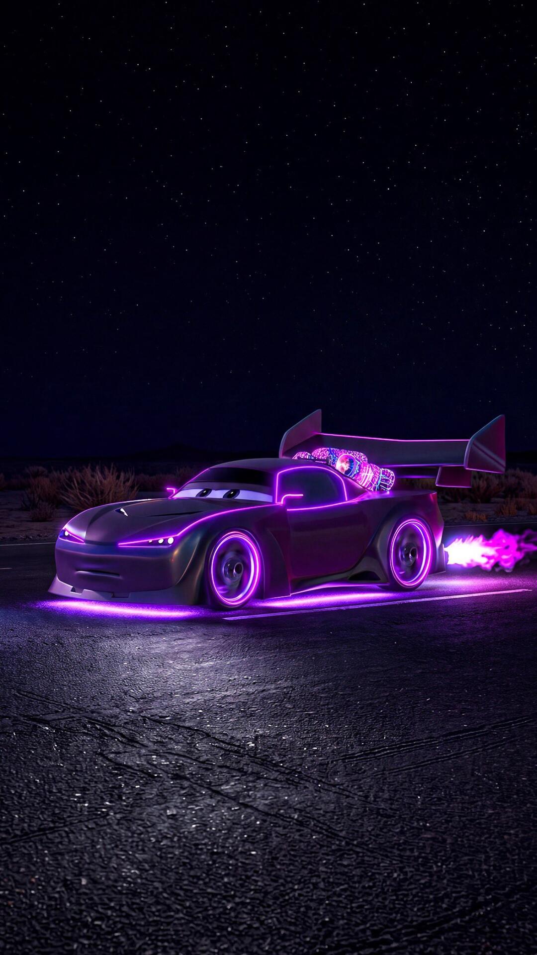 1080x1920 Lightning McQueen Neon Ride Wallpaper 1080x1920 Wallpaper For Sony Xperia XA Sony Xperia X Z, Samsung Galaxy S4 S Samsung Galaxy J Samsung Galaxy A Meizu M5 M6 Note, Xiaomi Redmi Note 3