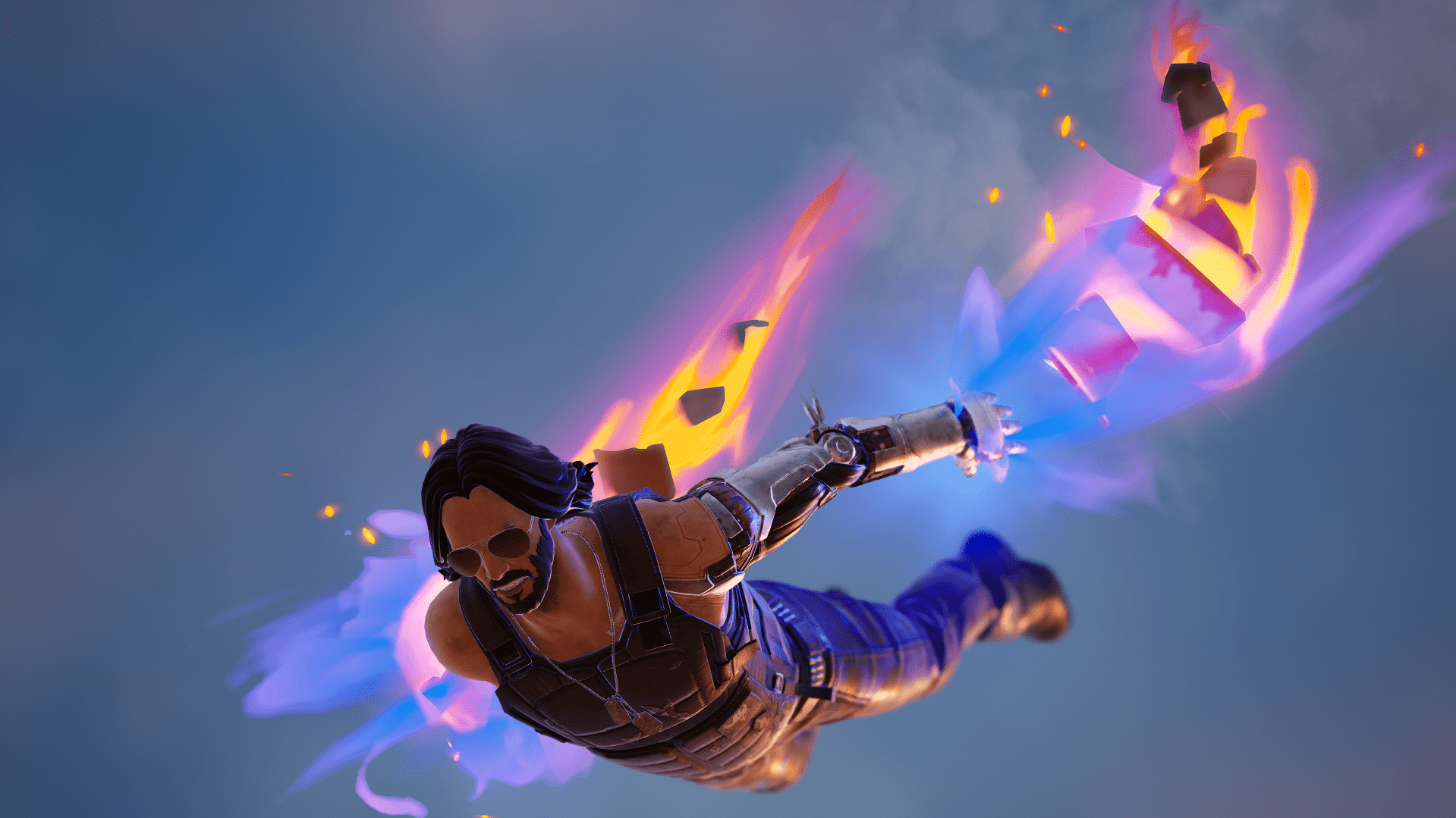 1919x1079 Wake the F**k up samurai, we have a city to burn. Johnny Silverhand, Silverhand's Katana, Stormcloud(if you dont have it current season's battle pass Nomad's Drifter also goes well with the combo)