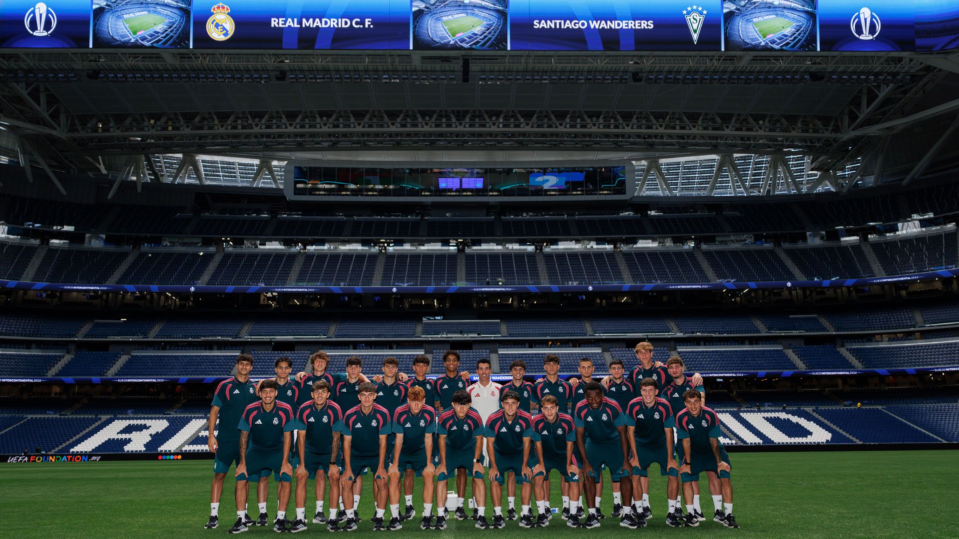 1920x1080 Real Madrid's starting lineup against Santiago Wanderers