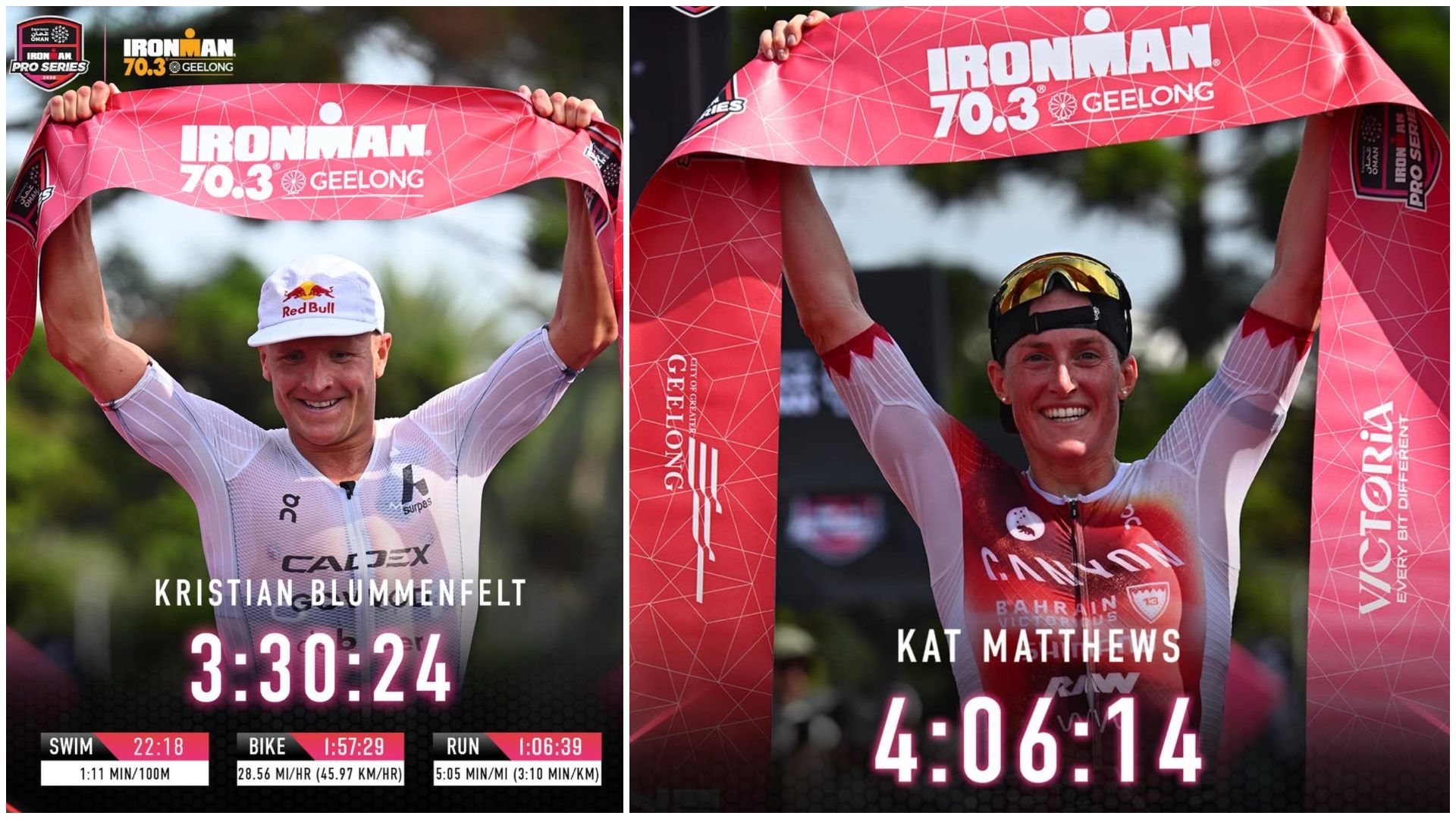 1920x1080 Kristian Blummenfelt corre en 1:06:39 para ganar el IRONM