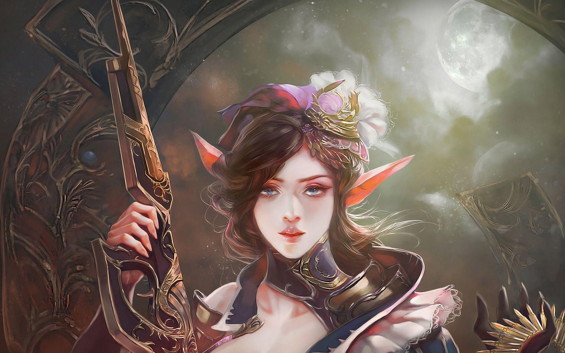 1920x1200 Elf Warrior, HD Artist, 4k Wallpaper, Image, Background, Photo and Picture