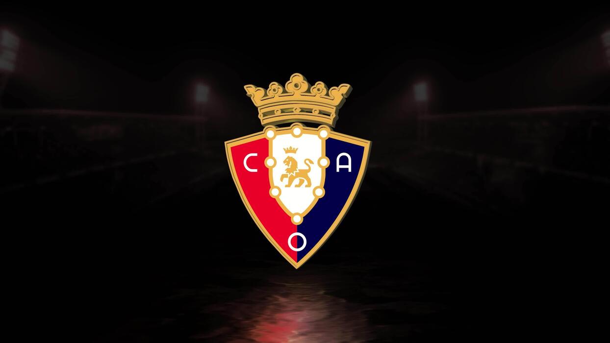 1244x700 Villarreal football club logo animation on a dark background