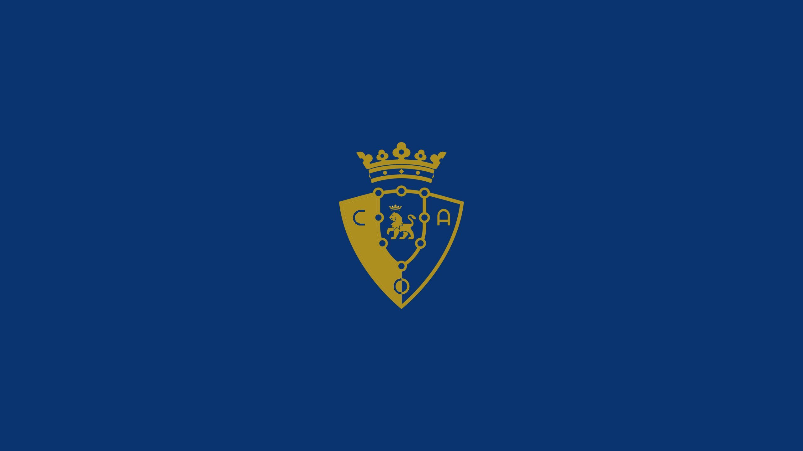 2560x1440 Desktop wallpaper: Sports, Ca Osasuna, Emblem, Logo, Soccer 4K free download for PC. 502564