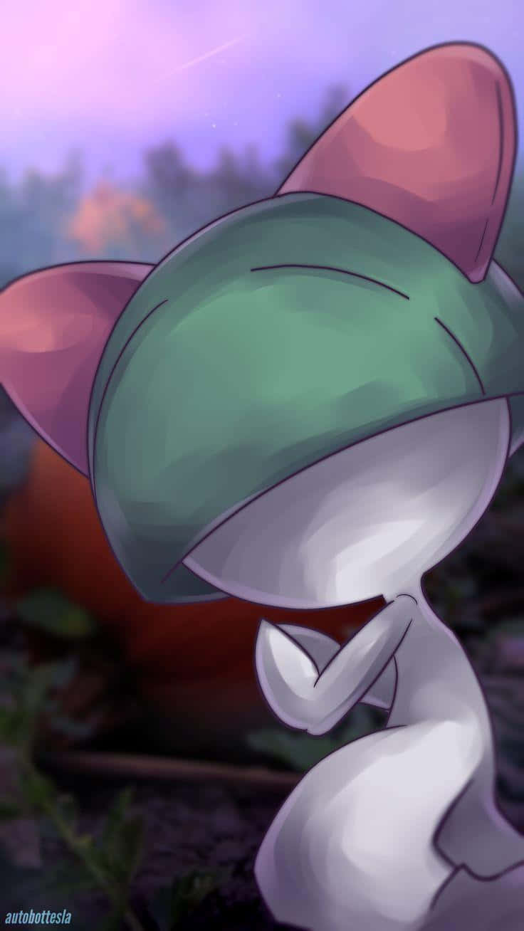 736x1308 Download Ralts In Praying Position Wallpaper