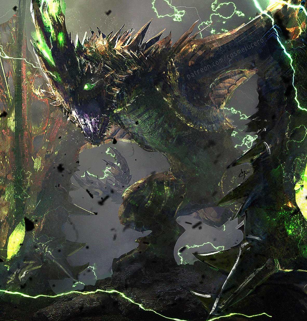 1182x1233 The Thunderclaw Wyvern, Astalos by Cosme (Aeflus) Lucero
