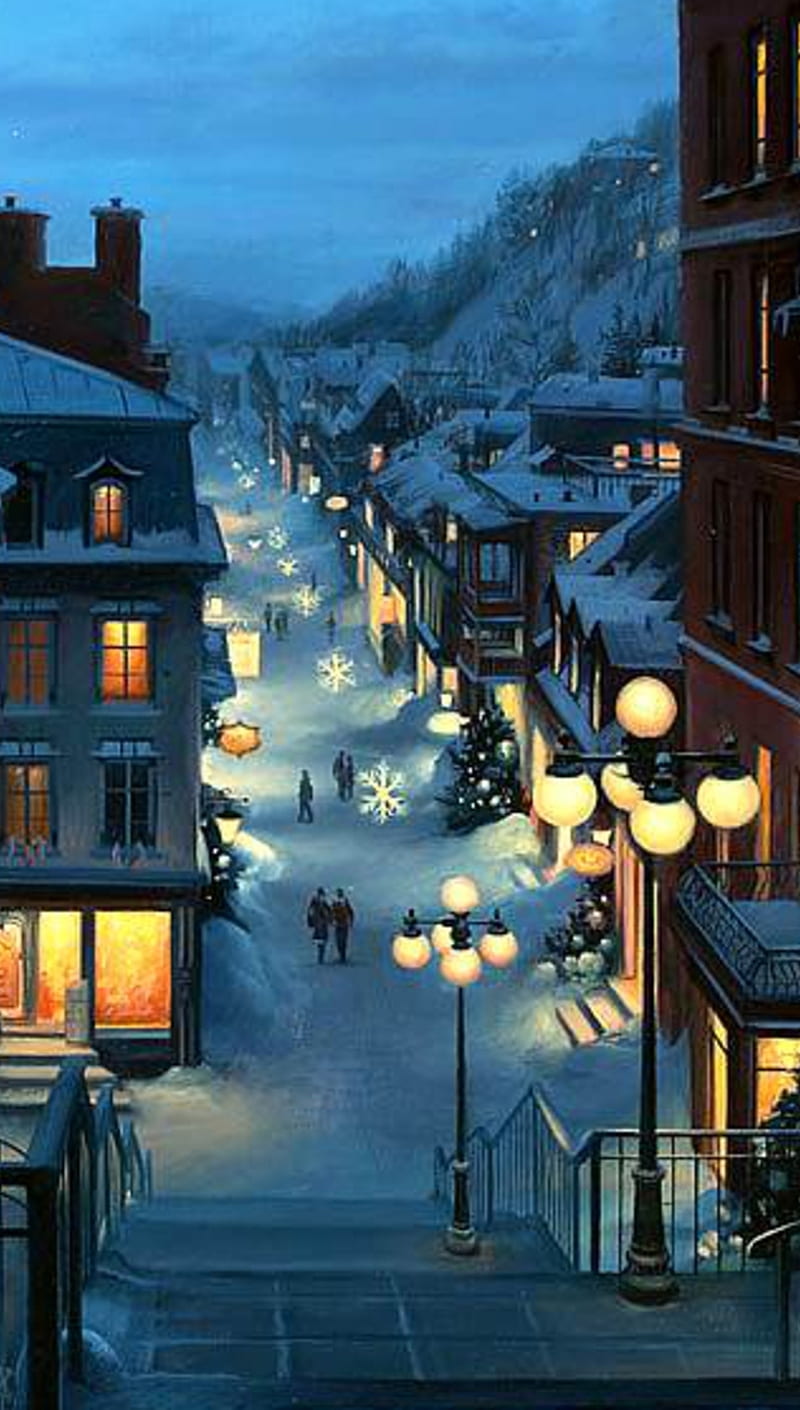 800x1410 Winter Scenery, city, nature, winter, HD phone wallpaper