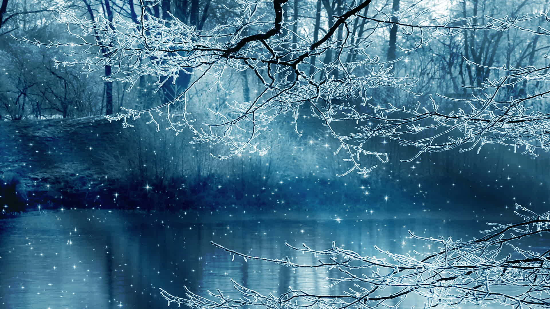1920x1080 Download Snowy Day Winter Scenery Desktop Wallpaper