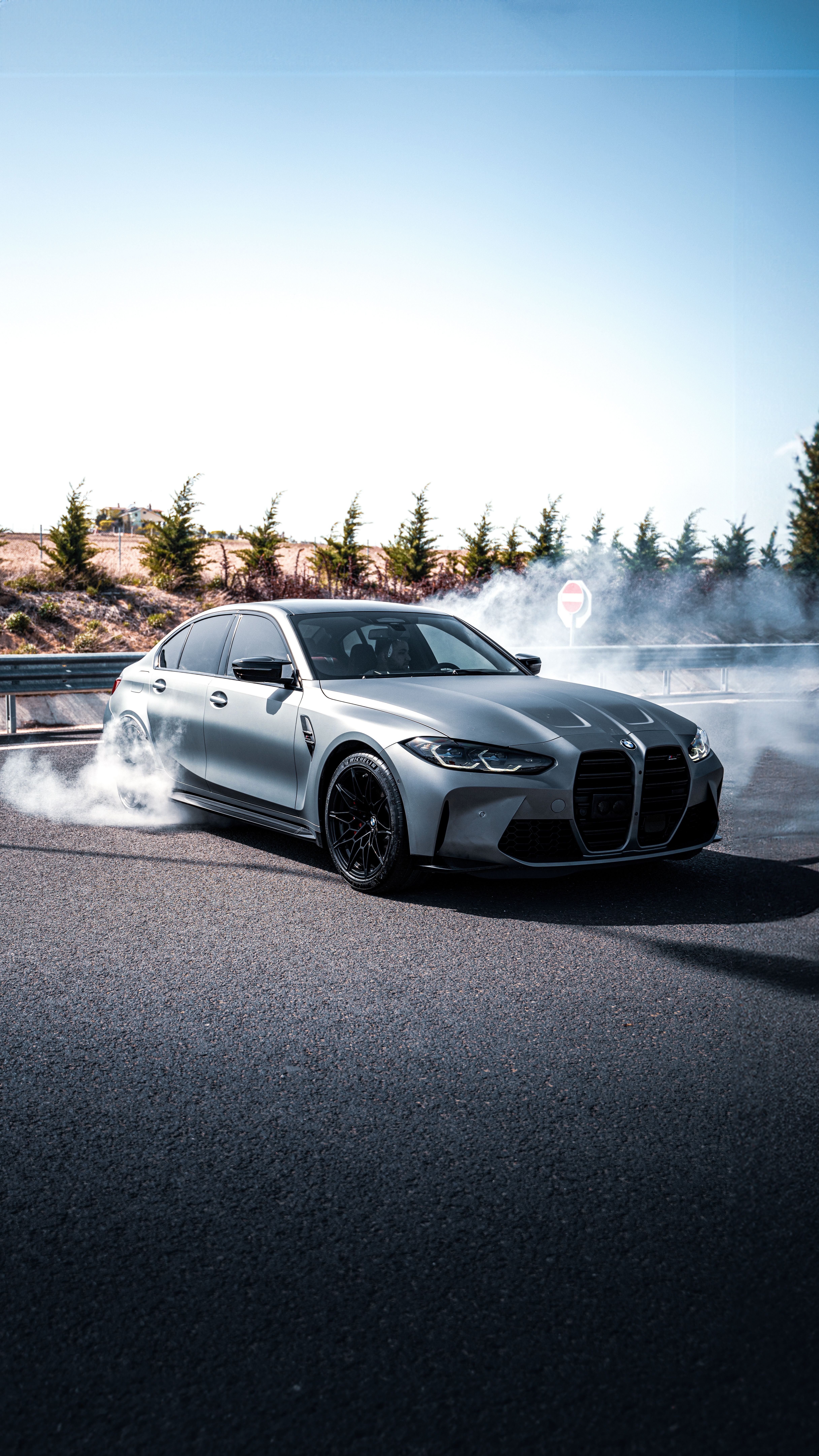 4863x8647 Dynamic BMW Sports Car Drifting in Ankara · Free