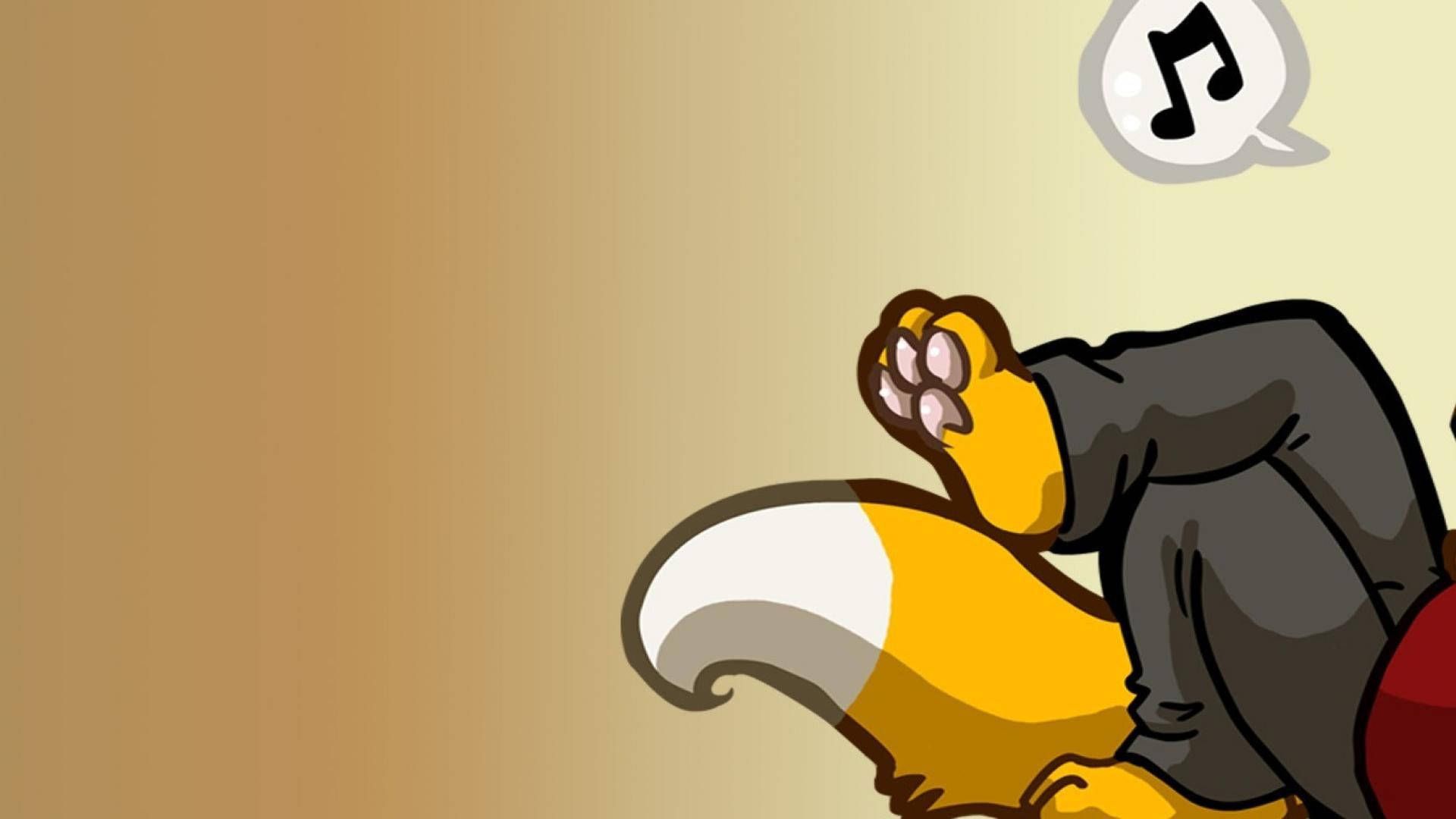 1920x1080 Download A Sweet and Fuzzy Yellow Fox Wallpaper