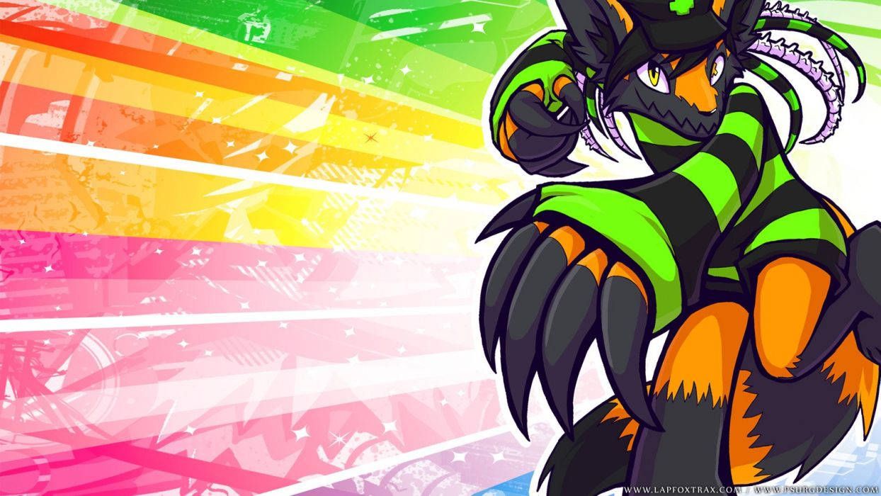 1244x700 Download Listen to the music of Furry artist Negaren Wallpaper