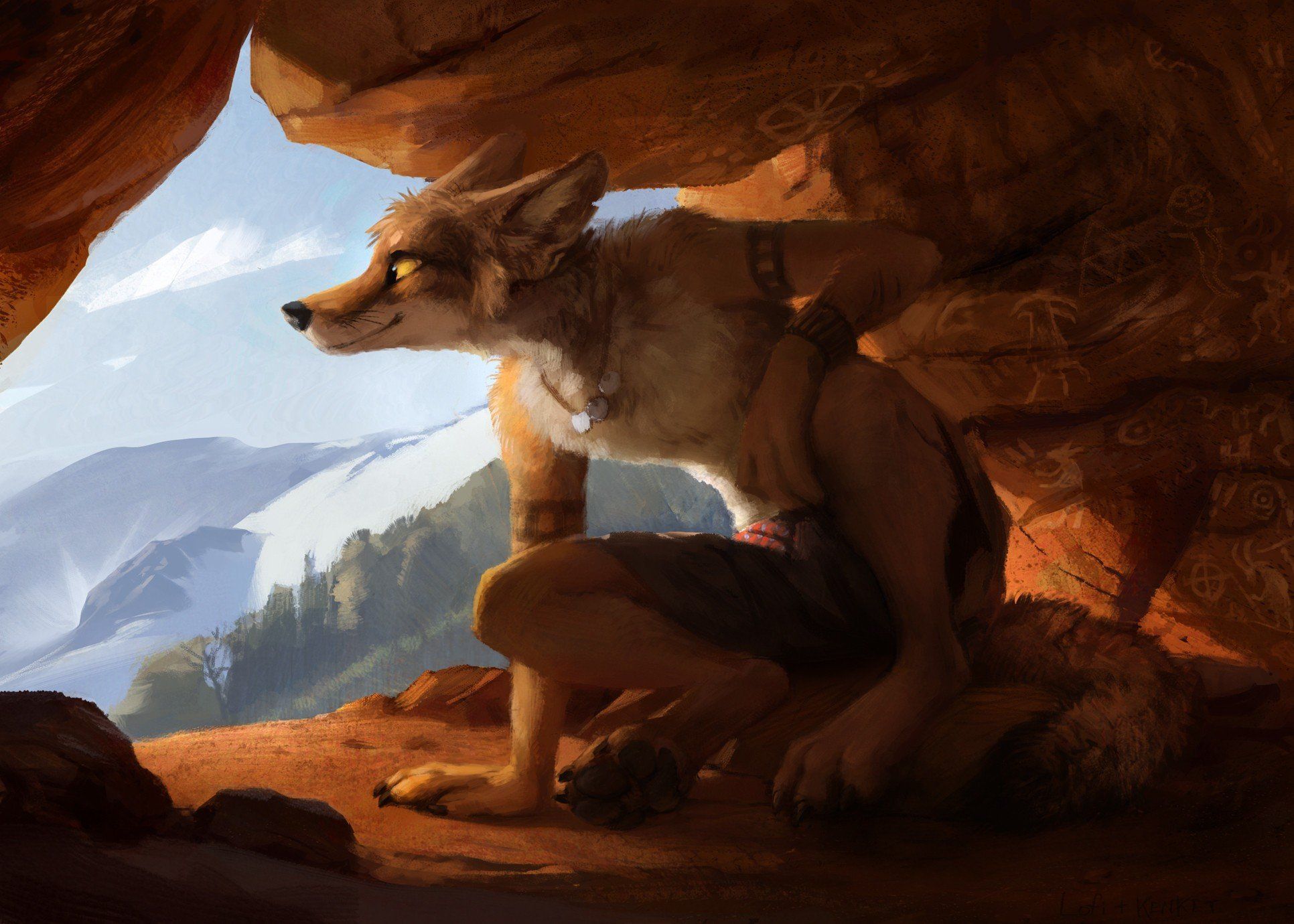 1932x1380 Anthro, Furry Wallpaper HD / Desktop and Mobile Background