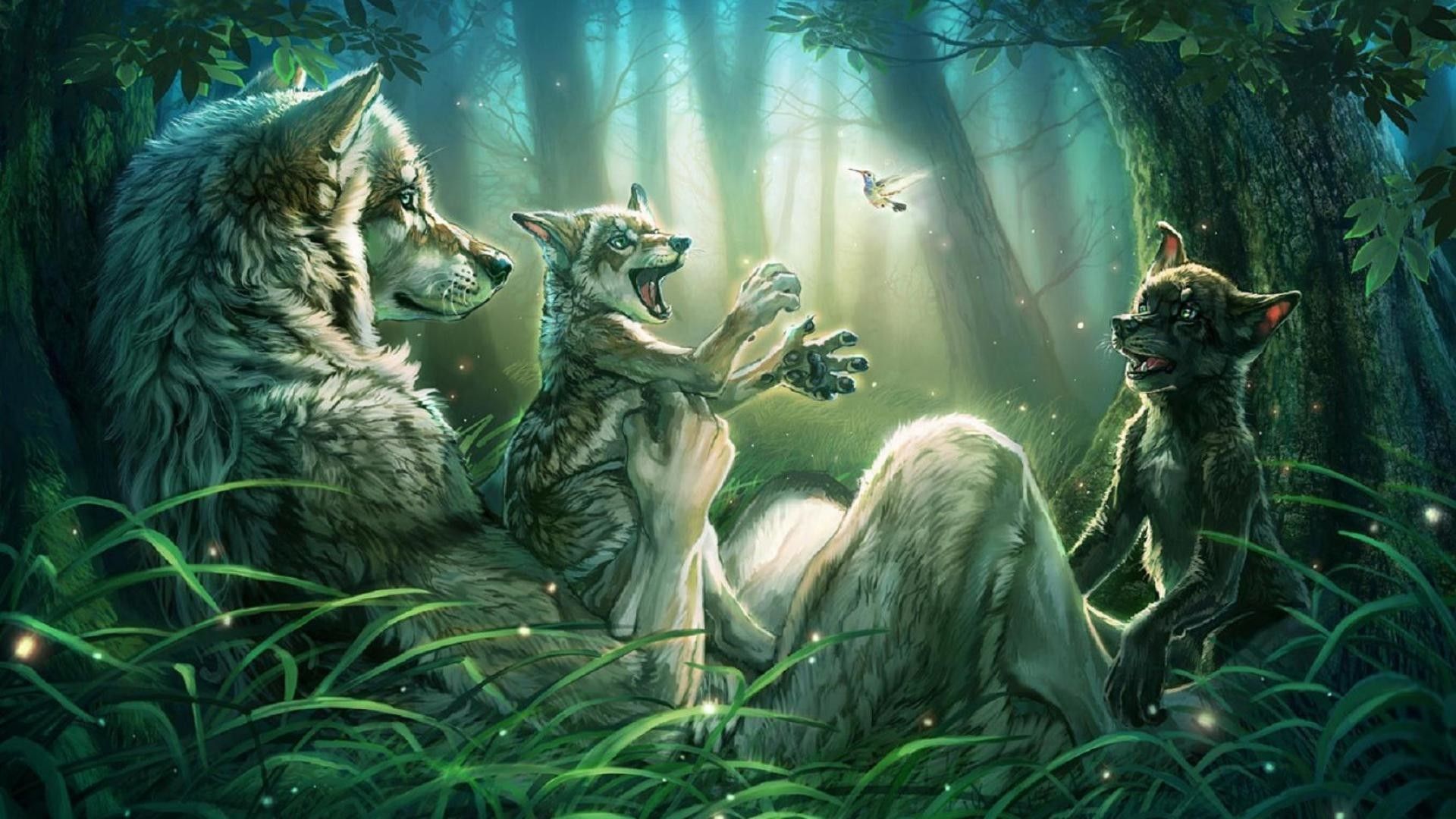 1920x1080 Wolf Furry Wallpaper