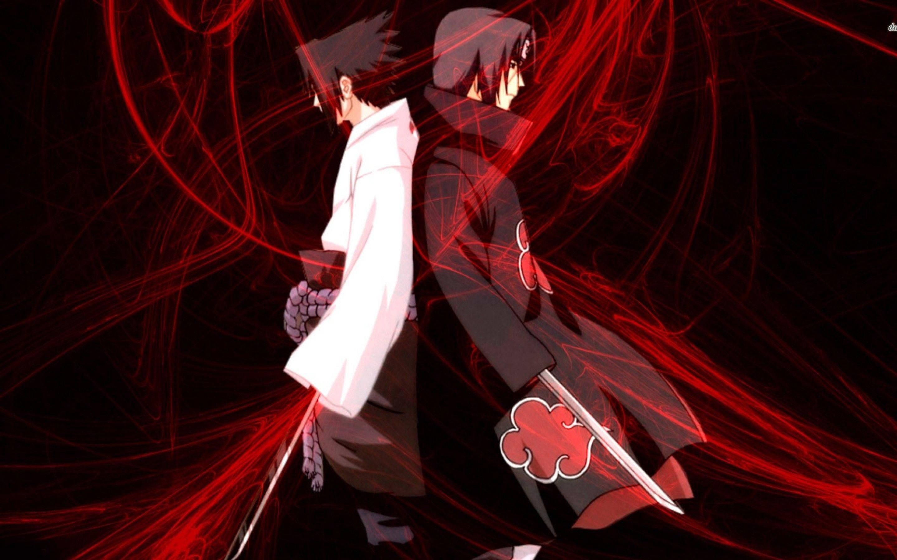 2880x1800 Brothers Sasuke & Itachi Uchiha Uniting For Peace