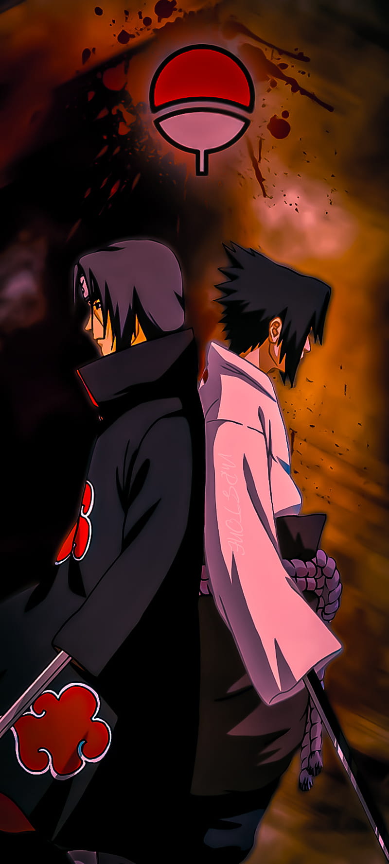 800x1778 1080x2160px, 1080P free download. Sasuke and Itachi, anime, battel, brother, manga, naruto, rivals, sharingan, HD phone wallpaper