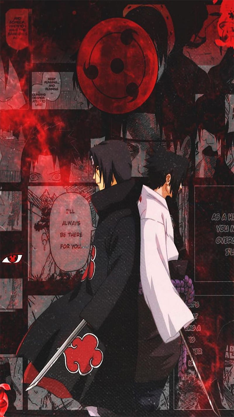 800x1422 ITACHI X SASUKE, akatsuki, anime, brothers, konoha, naruto, rinnegan, sharingan, HD phone wallpaper