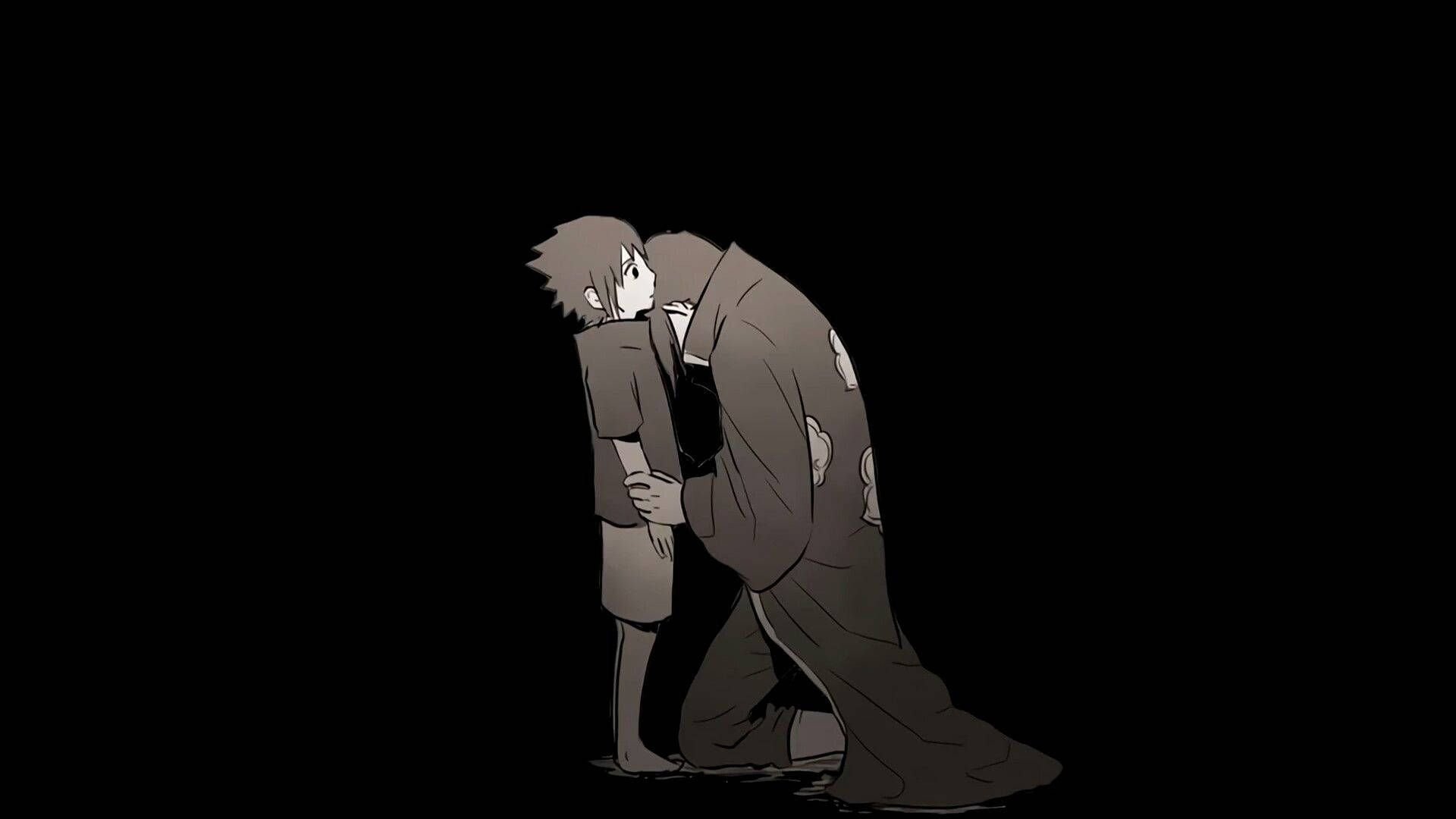 1920x1080 Download The Uchiha Brothers and Itachi Sharing a Moment Wallpaper