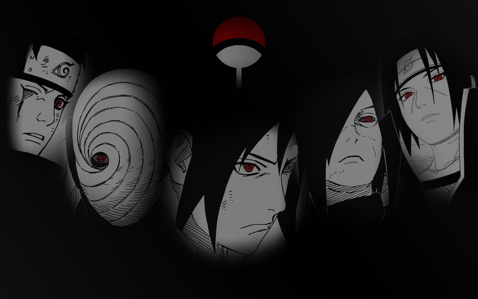 1680x1050 An Uchiha Clan Wallpaper I Made