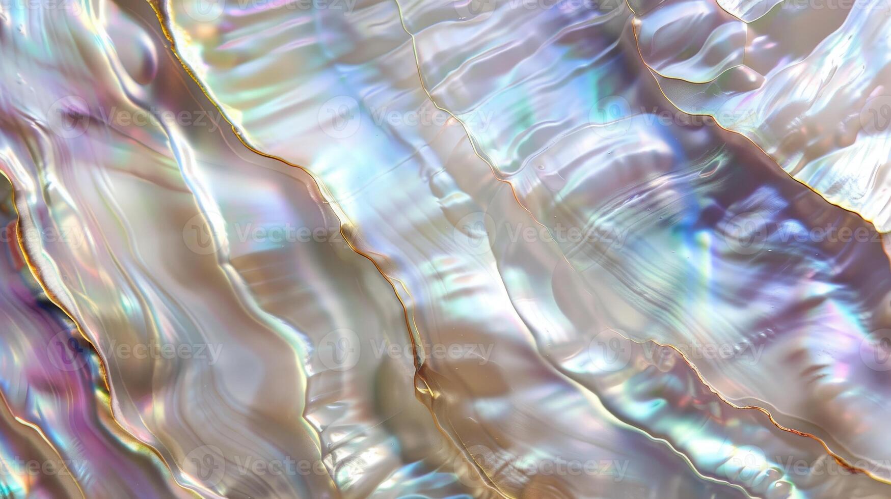 1749x980 Iridescent Mother Of Pearl Texture, Detailed Shiny Abalone Shell Surface For Design, Print, Card, Poster