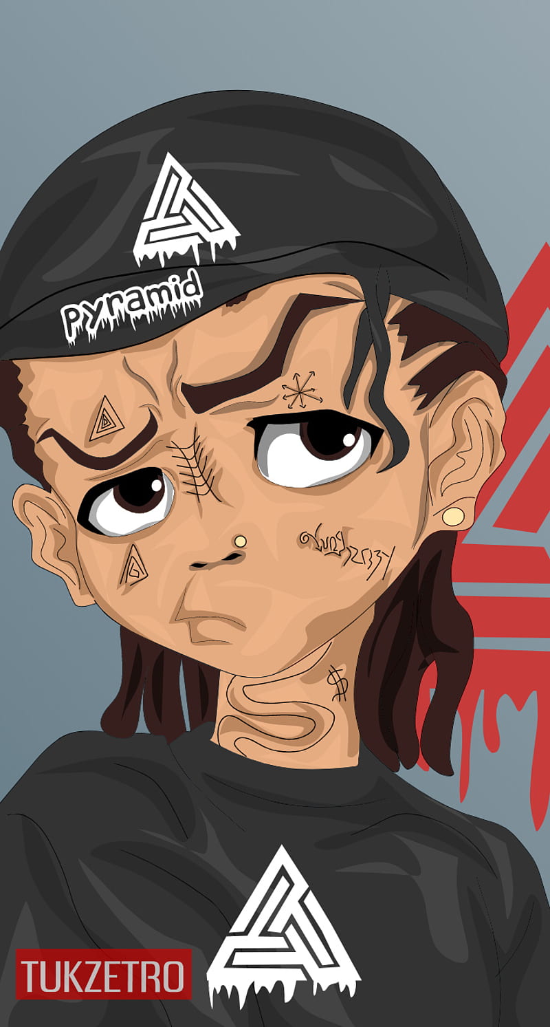 800x1493 Boondocks, black pyramid, chris brown, man, riley, tukzetro, tukzetroarts, zedhe, HD phone wallpaper