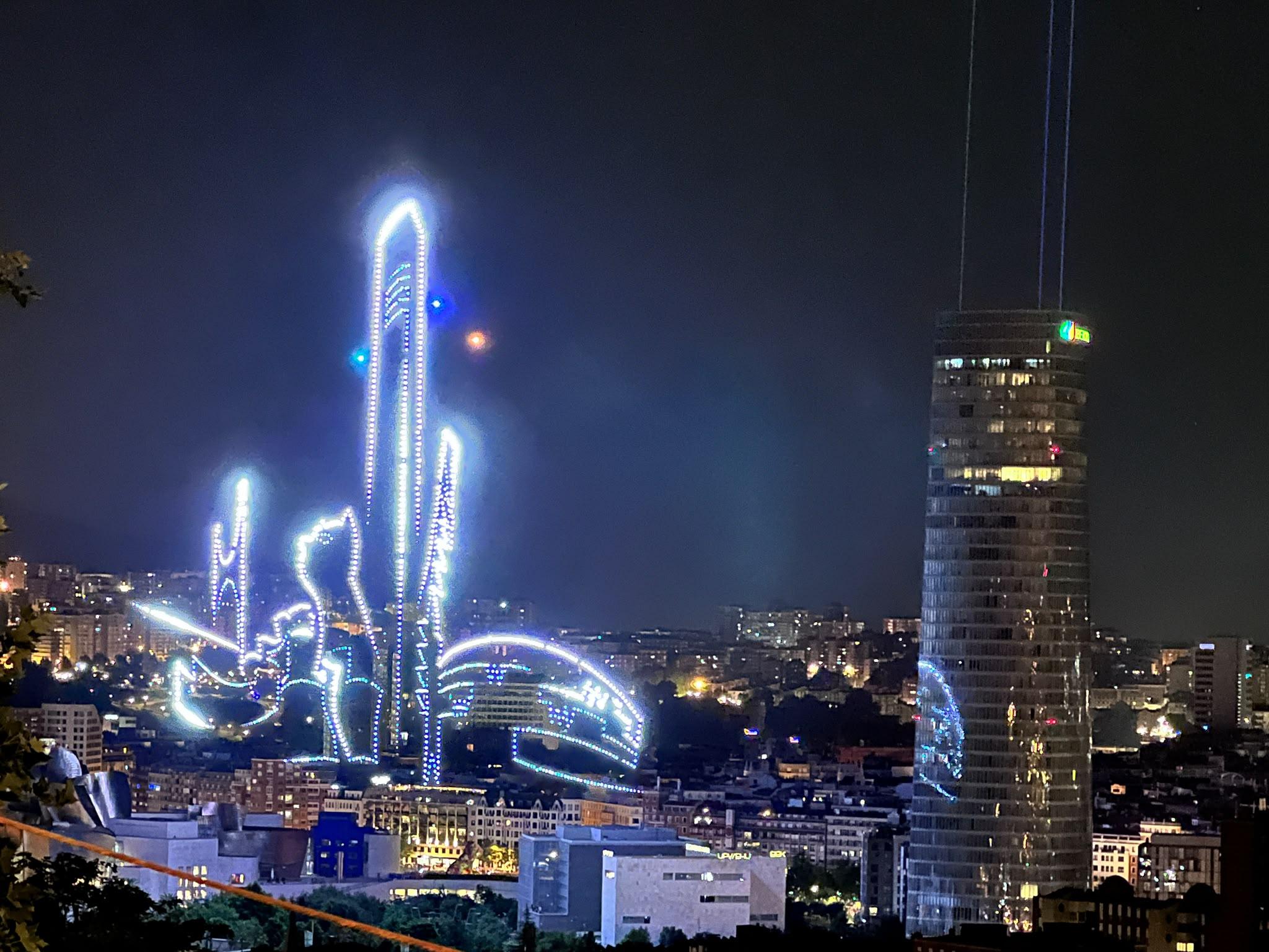 2048x1536 Spain's biggest drone show lights up the sky over Bilbao