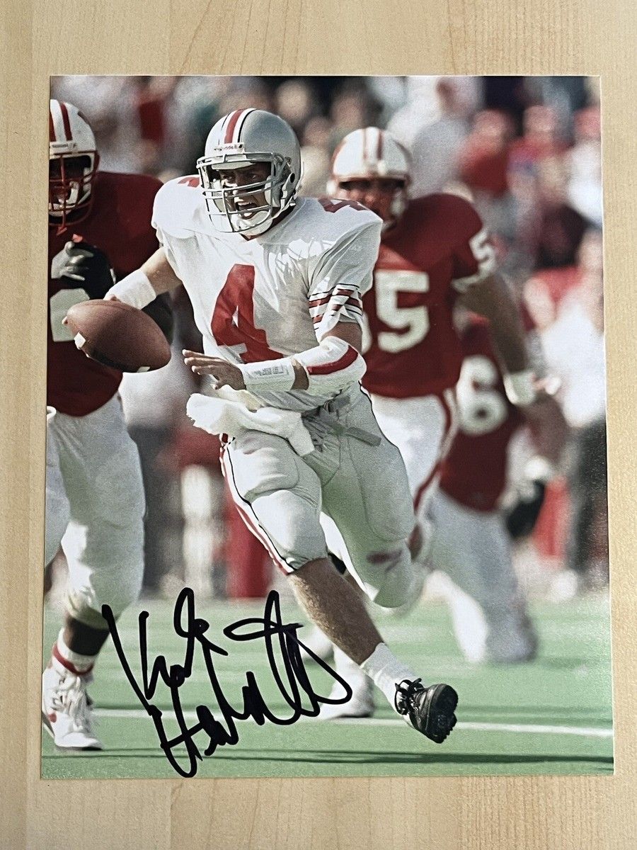 900x1200 KIRK HERBSTREIT SIGNED 8x10 PHOTO AUTOGRAPHED OHIO STATE BUCKEYES LEGEND COA