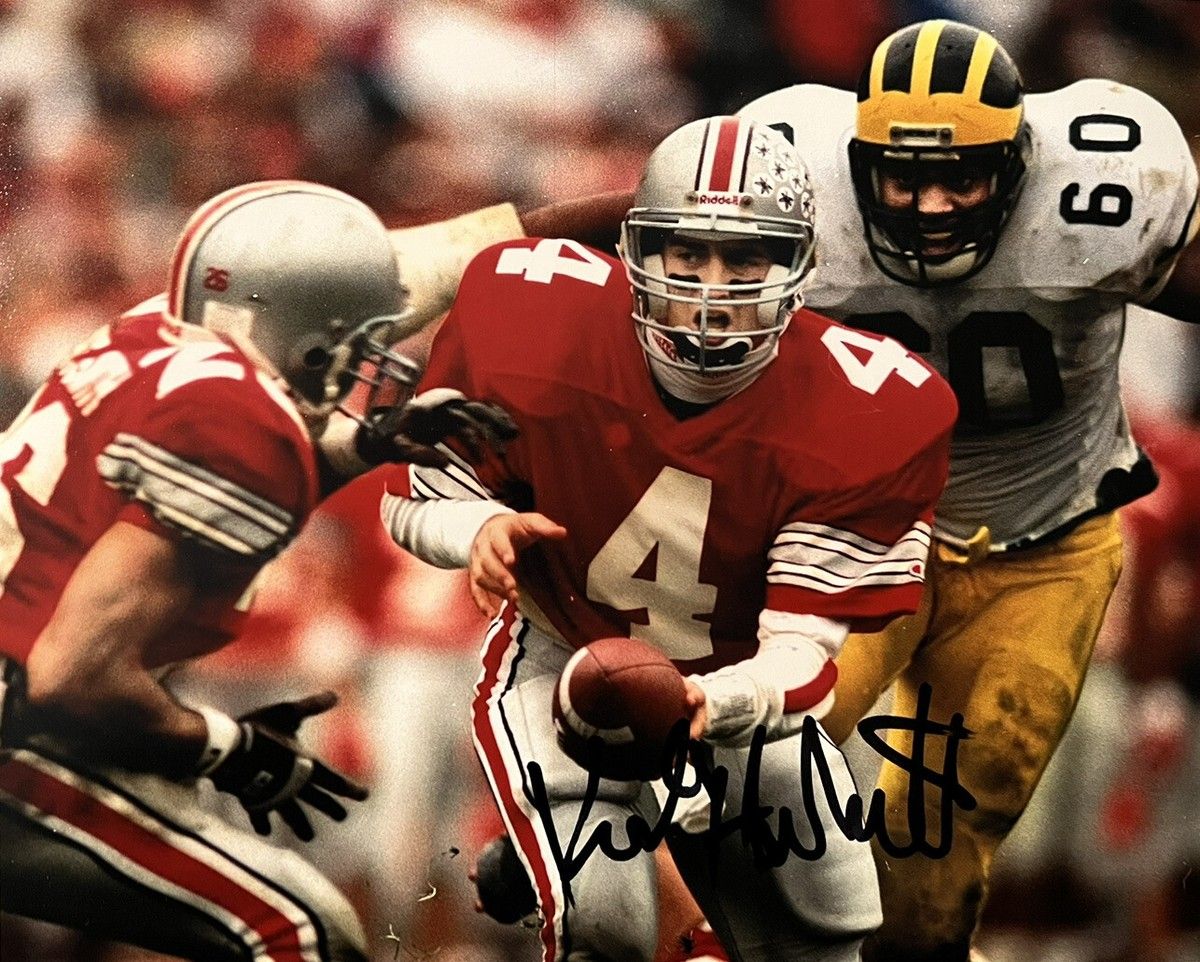 1200x962 KIRK HERBSTREIT SIGNED 8x10 PHOTO OHIO STATE FOOTBALL QB AUTOGRAPH COA