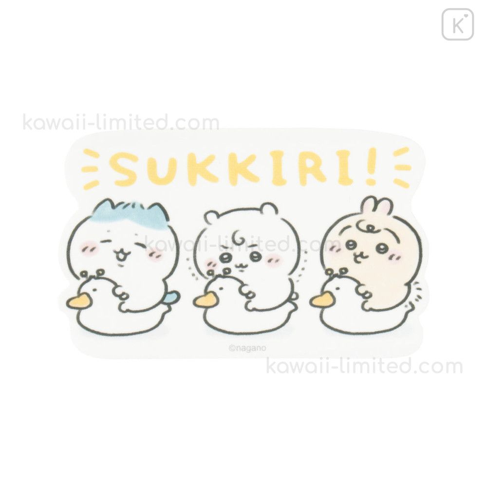 1000x1000 Japan Chiikawa Vinyl Sticker & Hachiware & Usagi : Chiikawa Baby Happy Duck Potty