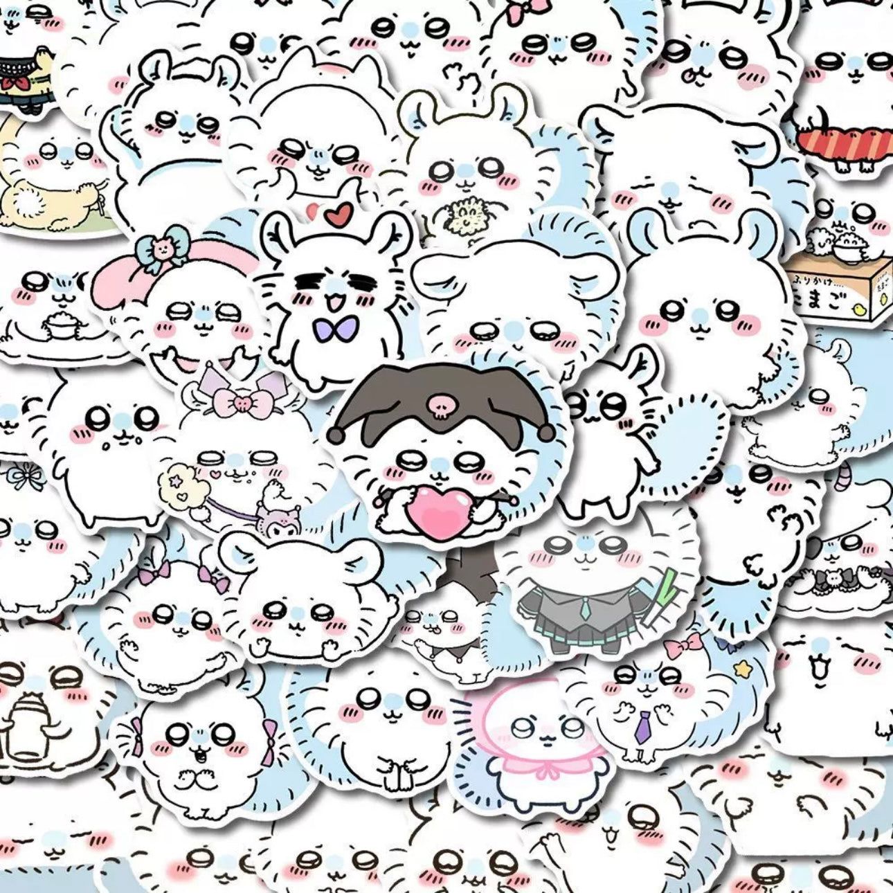 1290x1290 Japanese Cartoon ChiiKawa. Momonga Sticker Set Pieces Phone iPad
