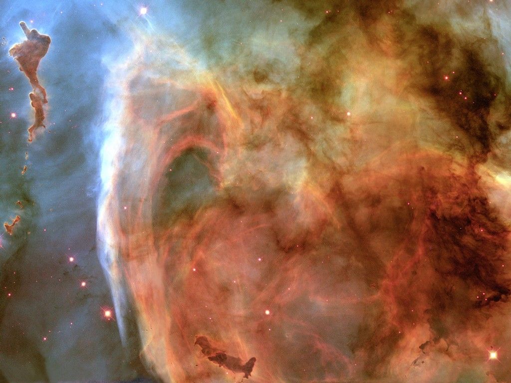 1024x768 StereoMan Keyhole Nebula, Finger of God