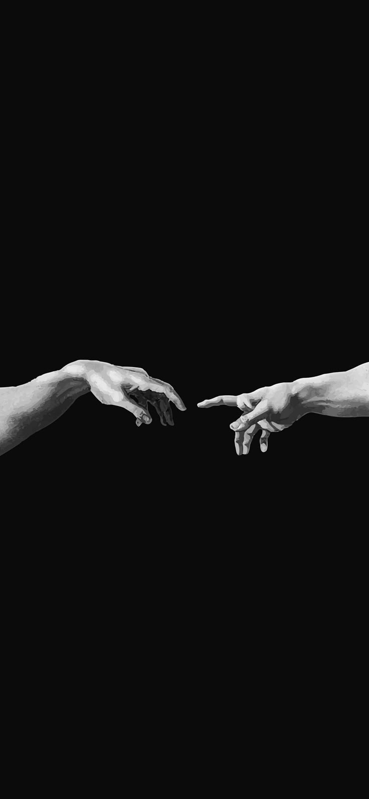 736x1595 Two hands touching wallpaper 4k. God touching human hand, Phone wallpaper designer, Dark wallpaper