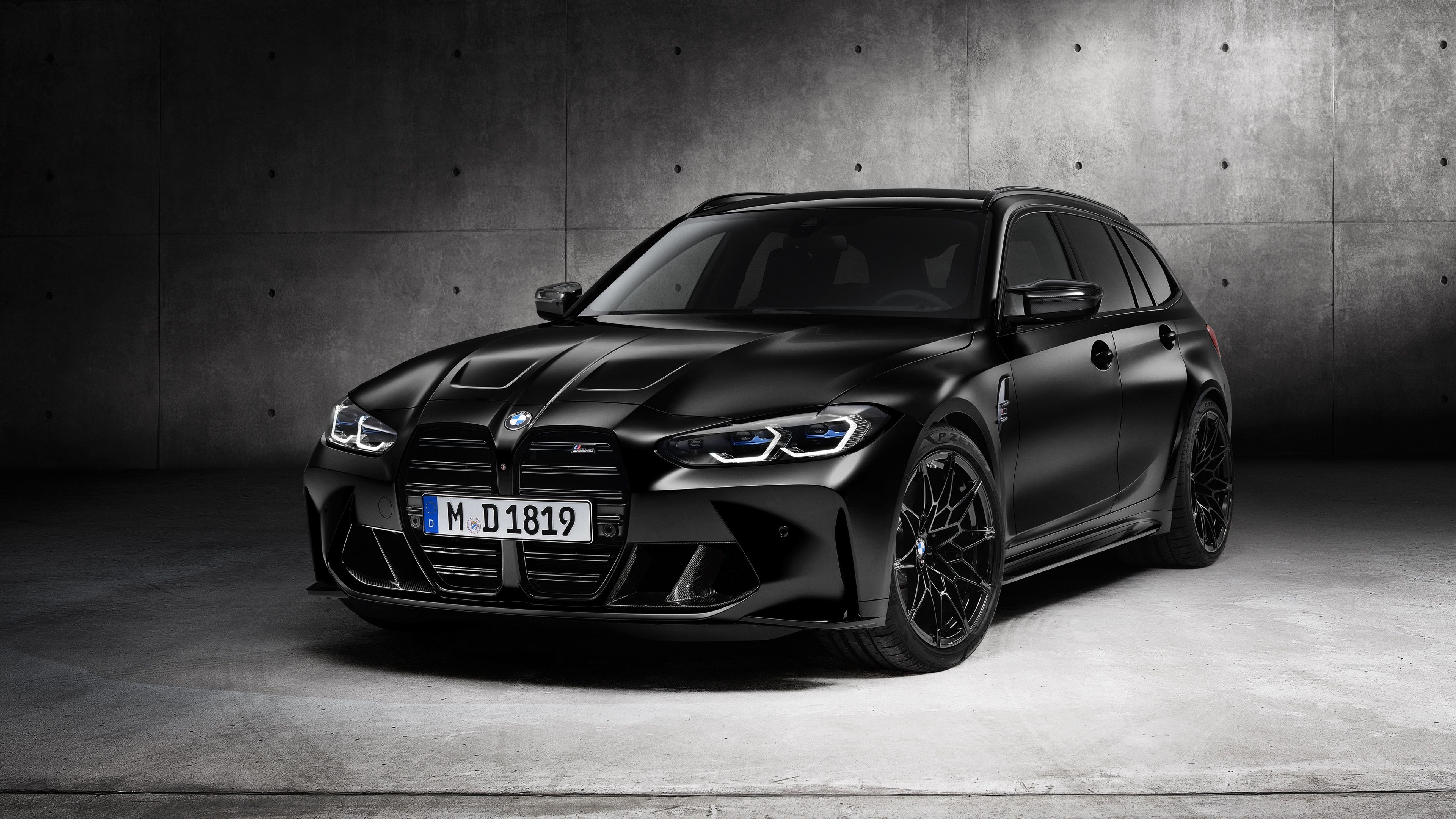 3840x2160 BMW M3 Competition Touring Wallpaper 4K, Black cars, 5K