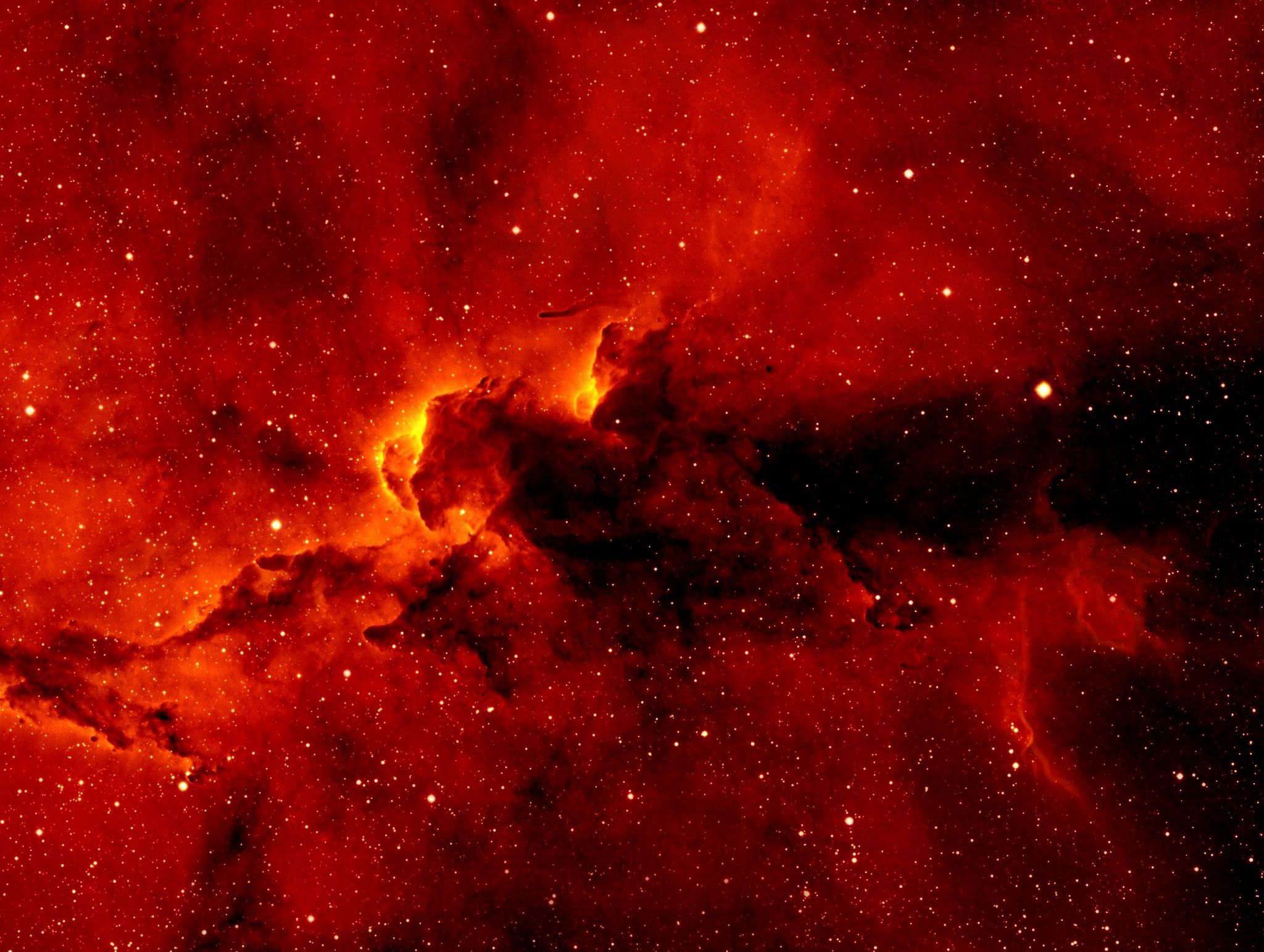 2048x1543 Red Ghost Nebula Wallpaper