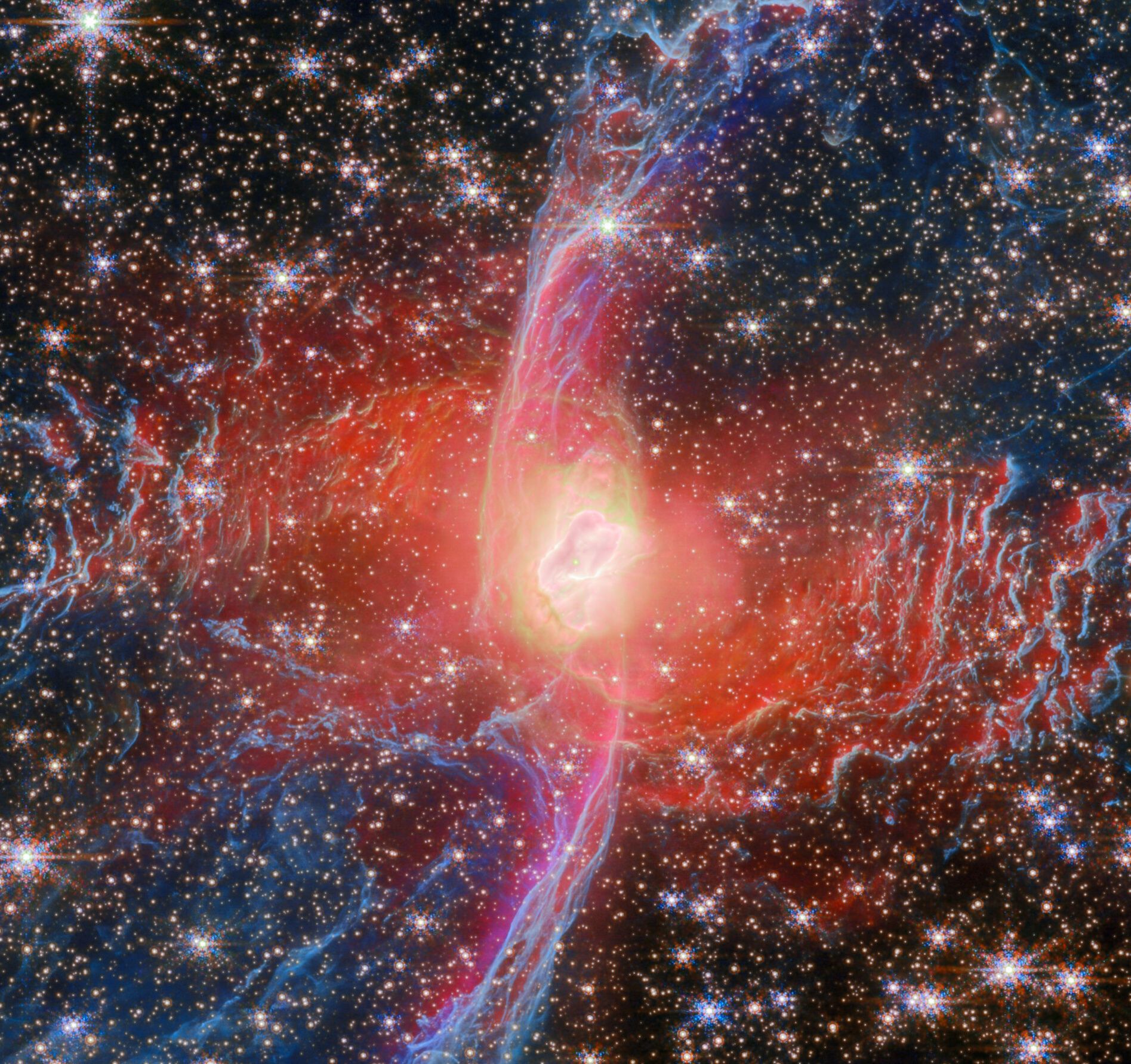 1895x1784 The Red Spider Nebula Gets Its JWST Glow Up