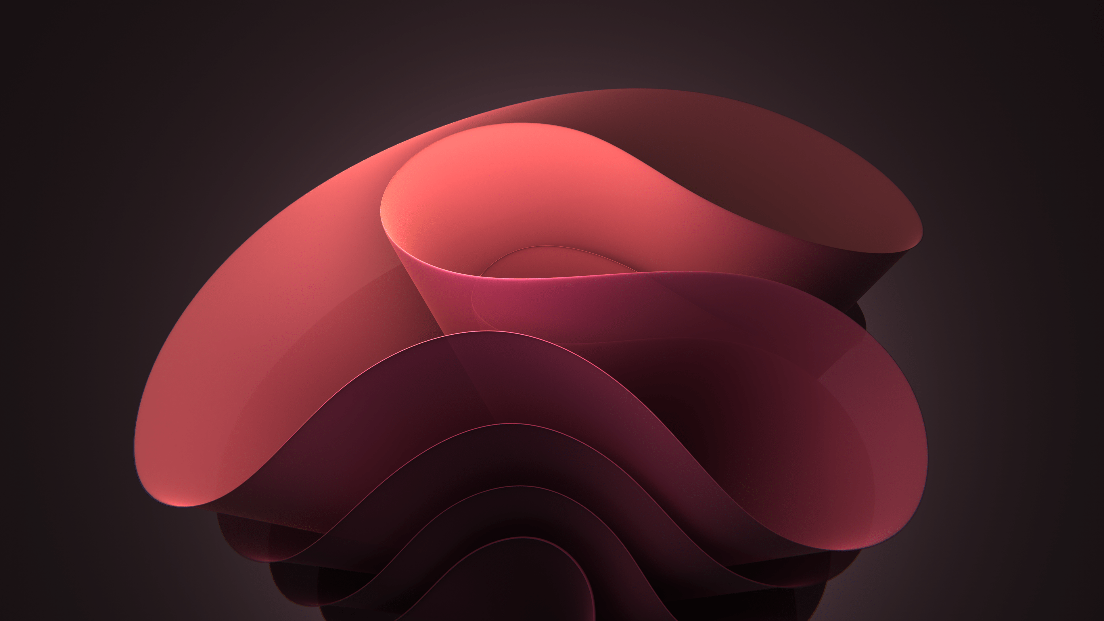 3840x2160 Windows 11 Bloom Red 5K Wallpaper
